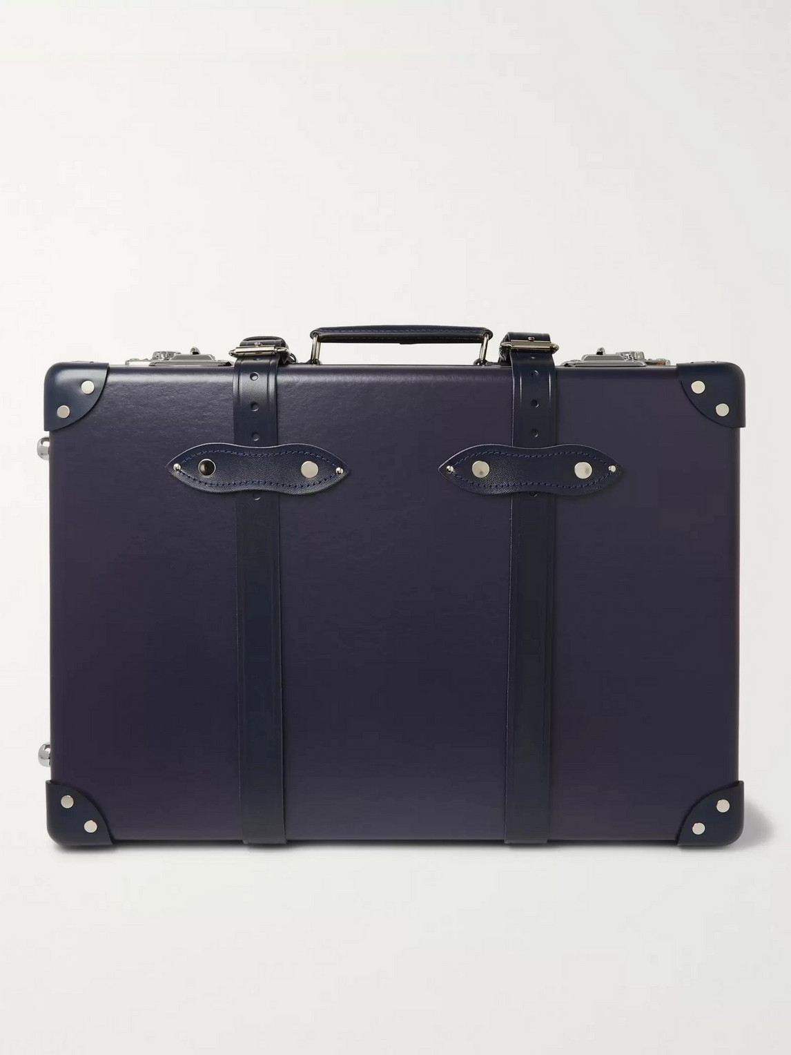 Globe-trotter 20&quot;&quot; Leather-trimmed Carry-on Suitcase In Blue