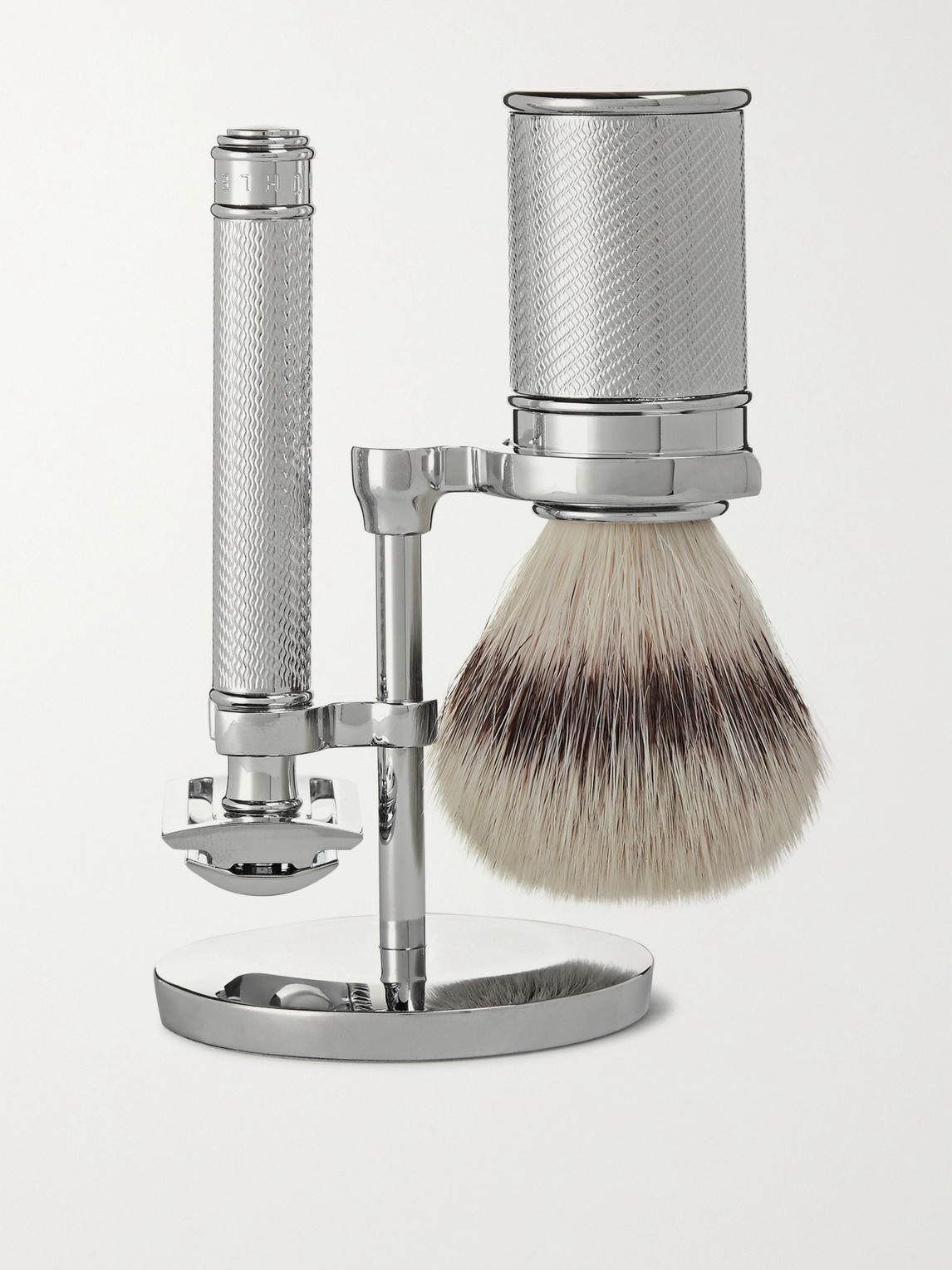 Mühle Chrome-plated Three-piece Shaving Set In Colorless