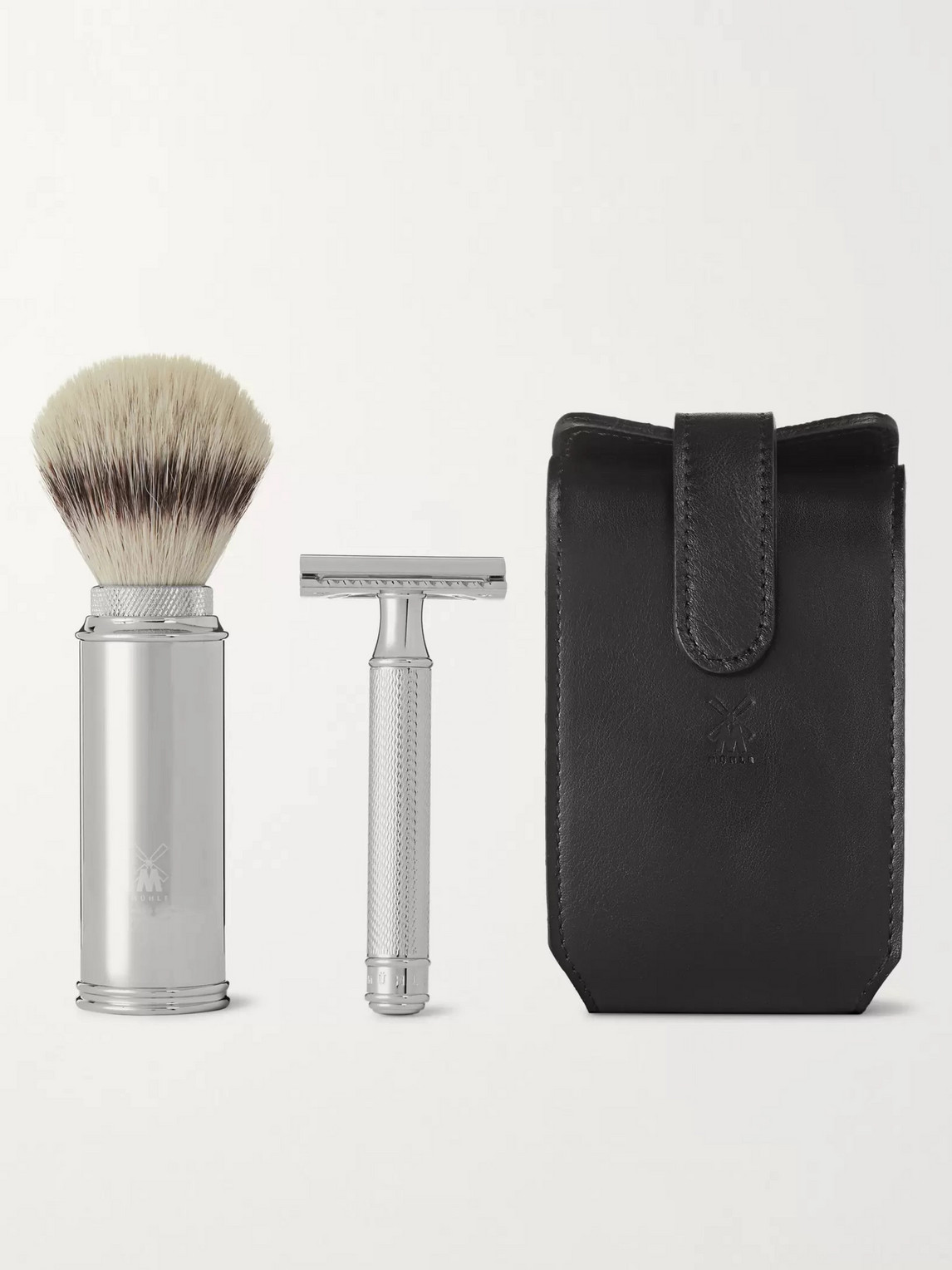 Mühle Chrome-plated Safety Razor Travel Shaving Set In Colorless