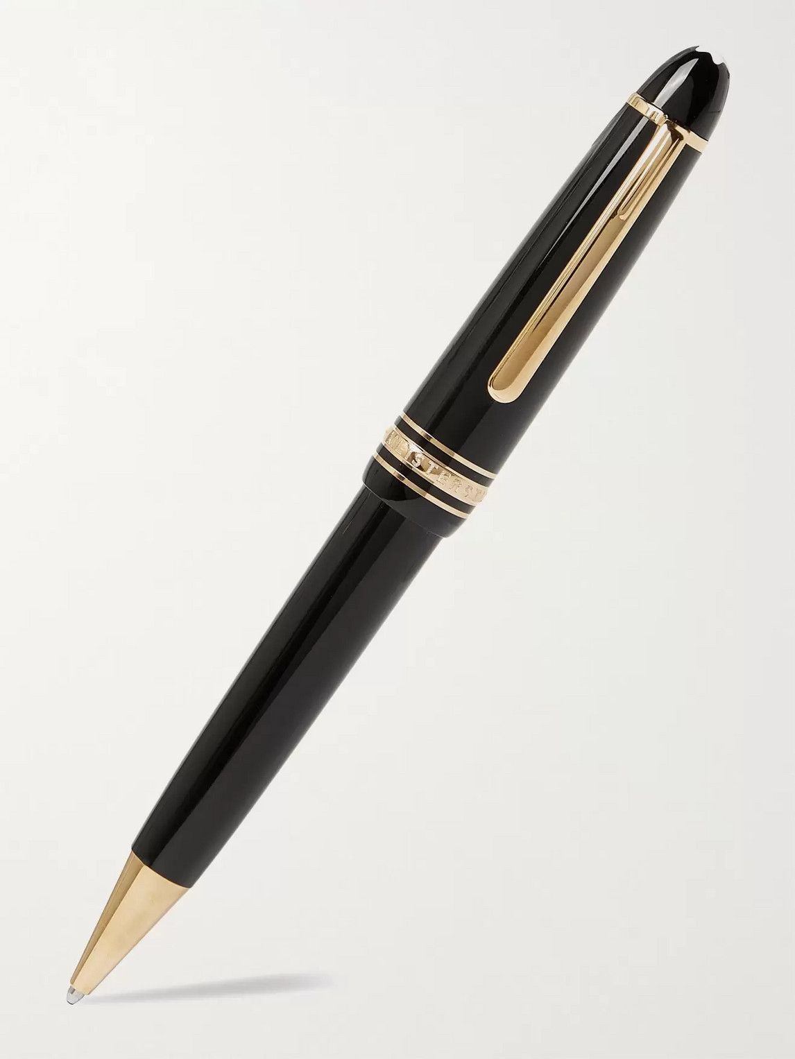 Montblanc Meisterstück Le Grand Resin And Gold-plated Ballpoint Pen In Black