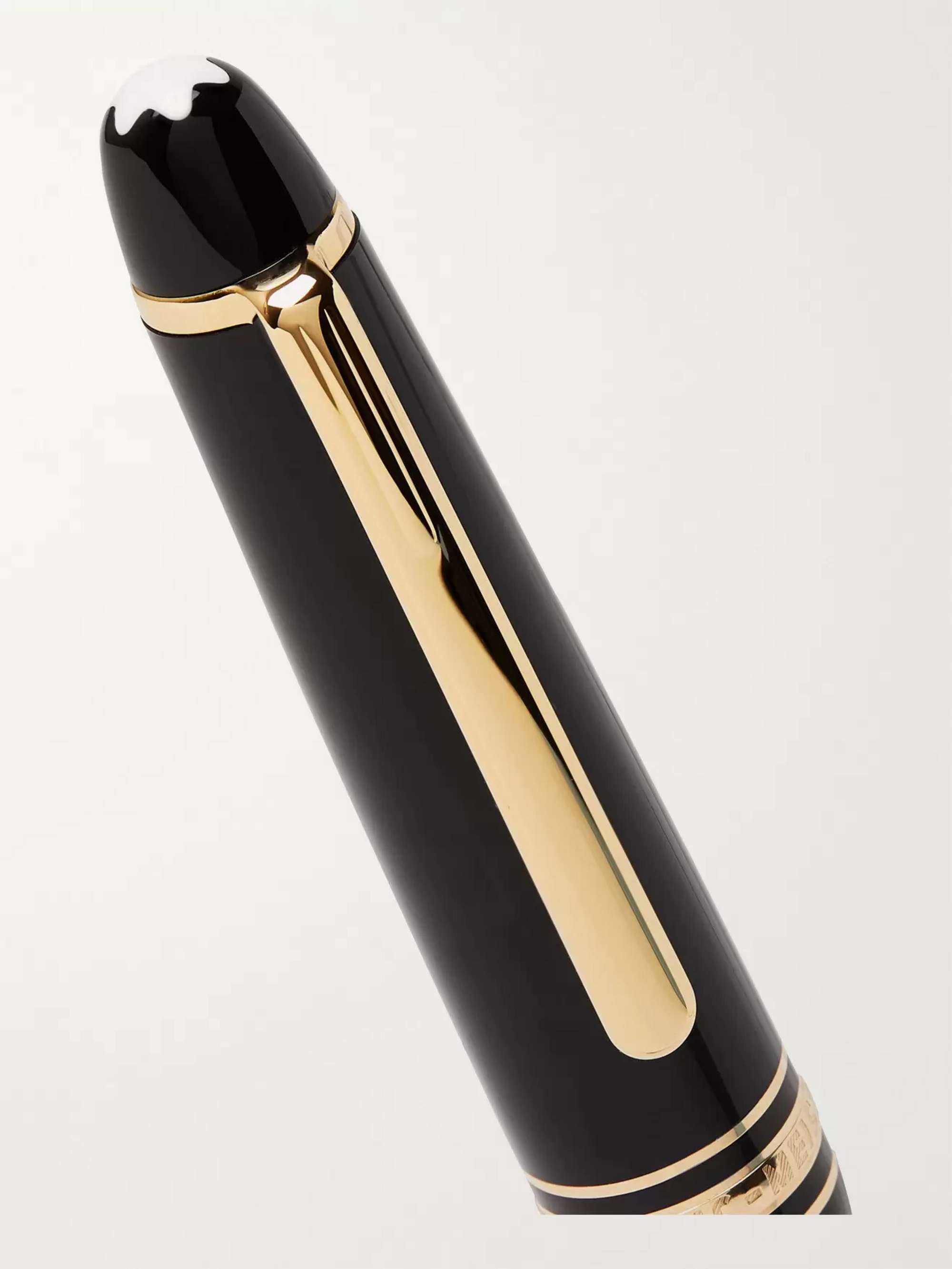 MONTBLANC Meisterstück Classique Resin and Rhodium and Gold-Plated Fountain Pen