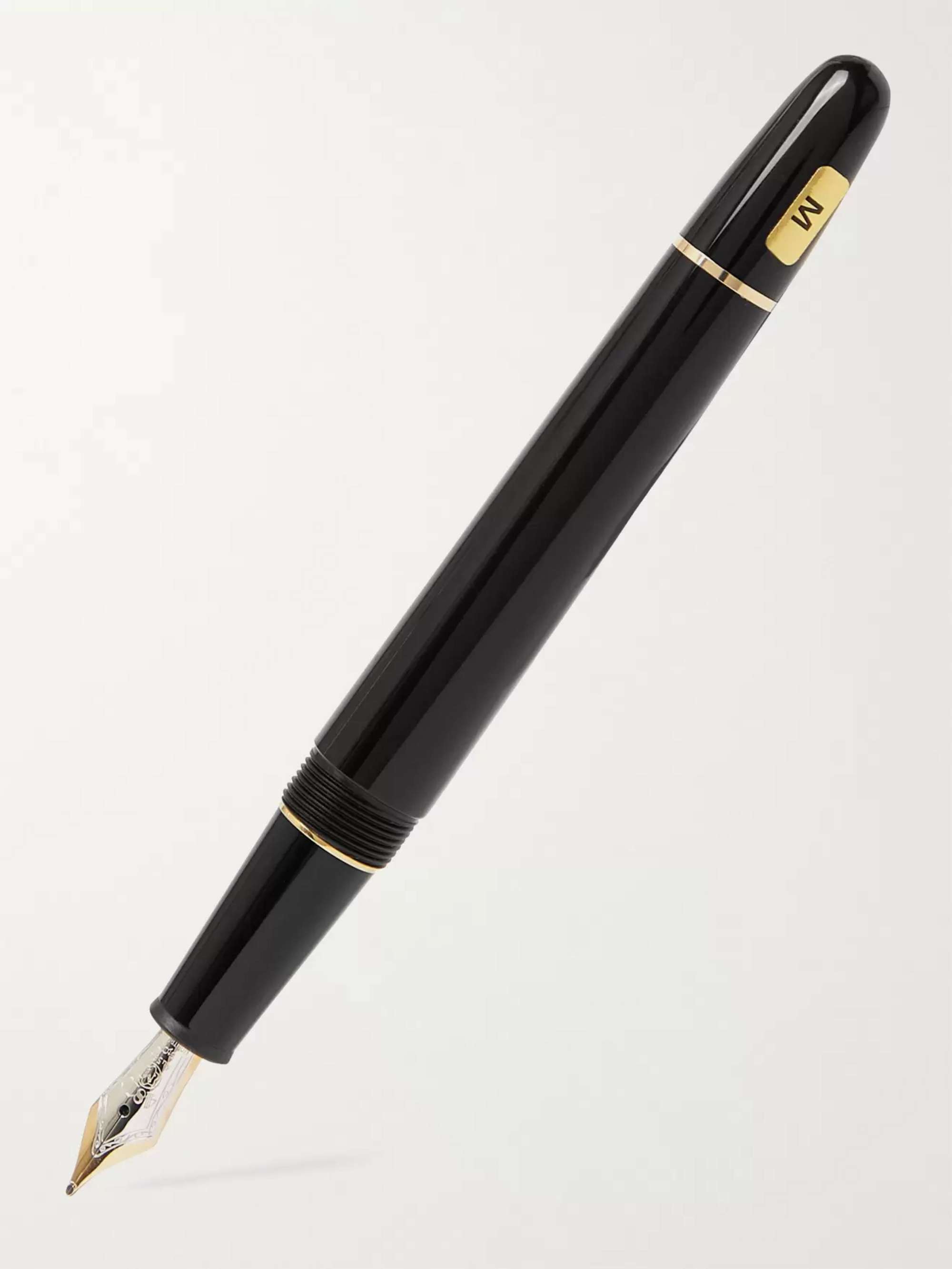 MONTBLANC Meisterstück Classique Resin and Rhodium and Gold-Plated Fountain Pen