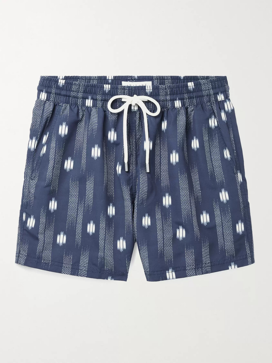 Atalaye Caserio Short-length Printed Swim Shorts In Blue