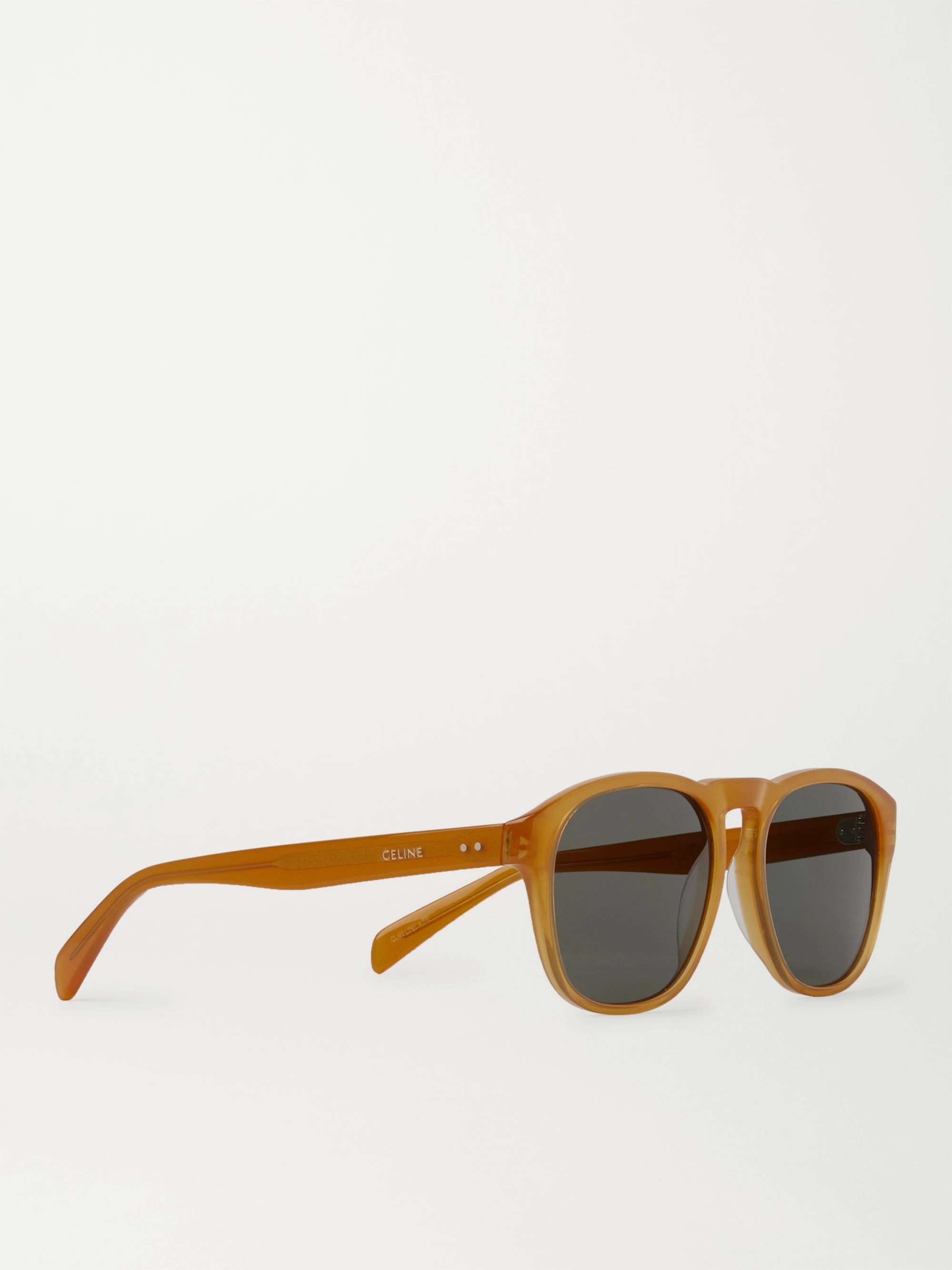 CELINE HOMME Round-Frame Acetate Sunglasses