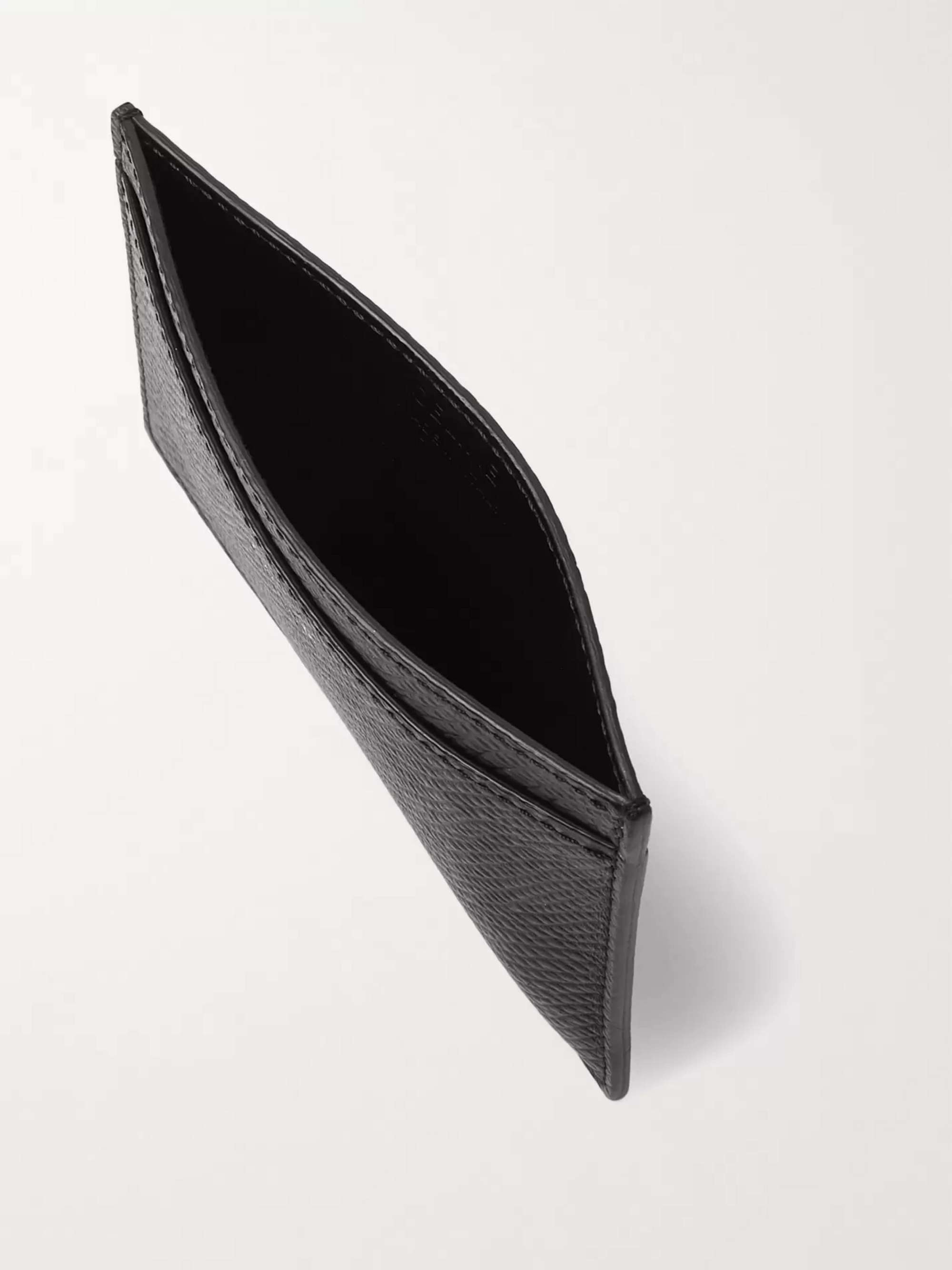 Black Leather-Trimmed Logo-Print Nylon Key Ring | CELINE HOMME 