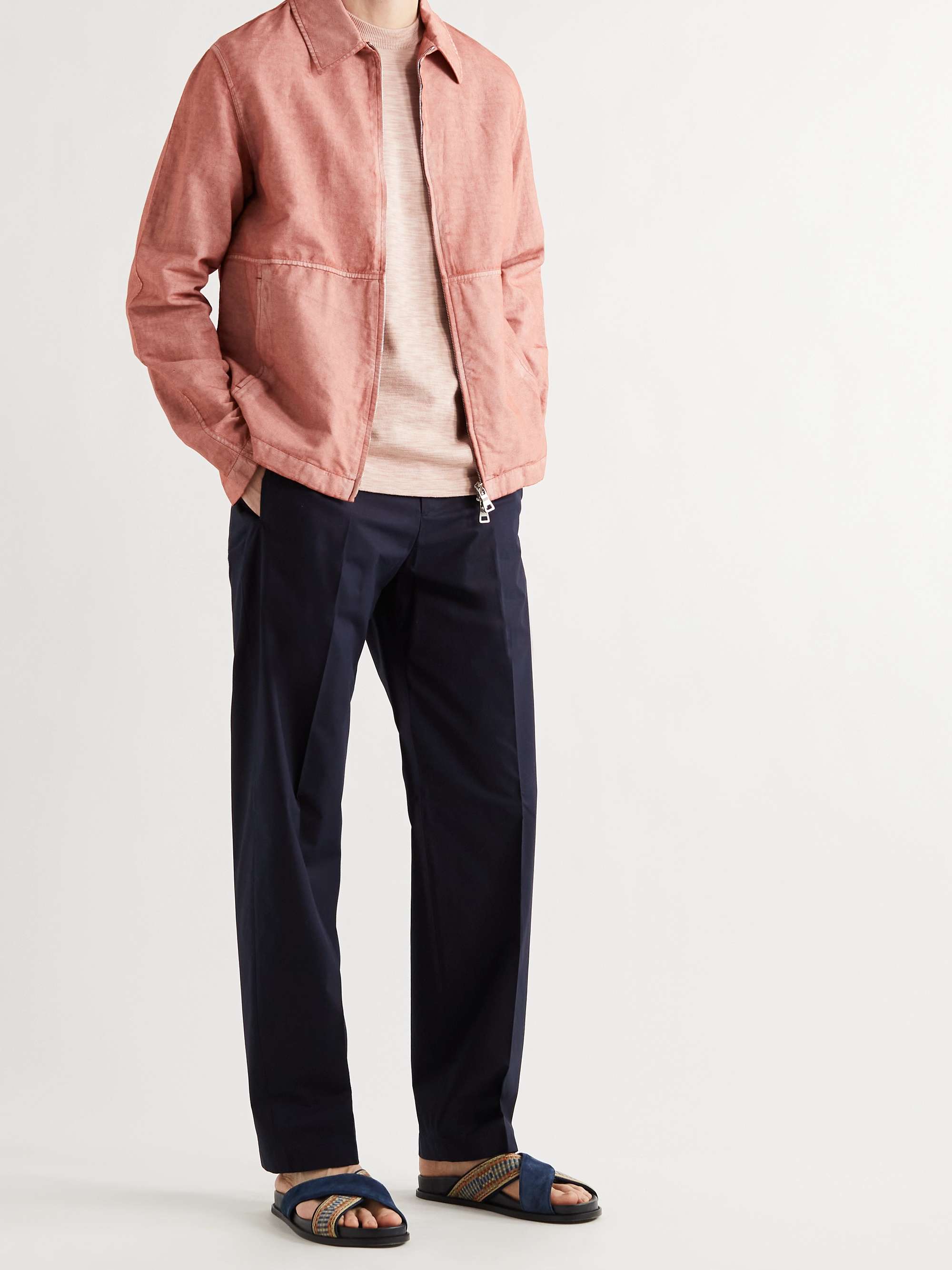 MR P. Resist-Dyed Cotton and Linen-Blend Blouson Jacket