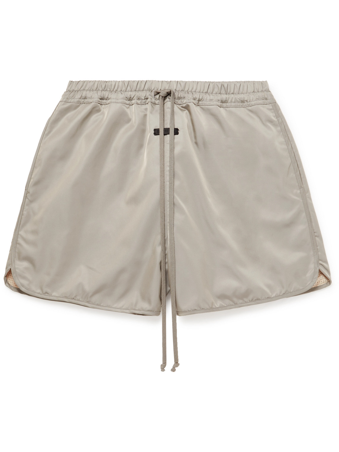 Fear Of God Iridescent Twill Shorts In Gray