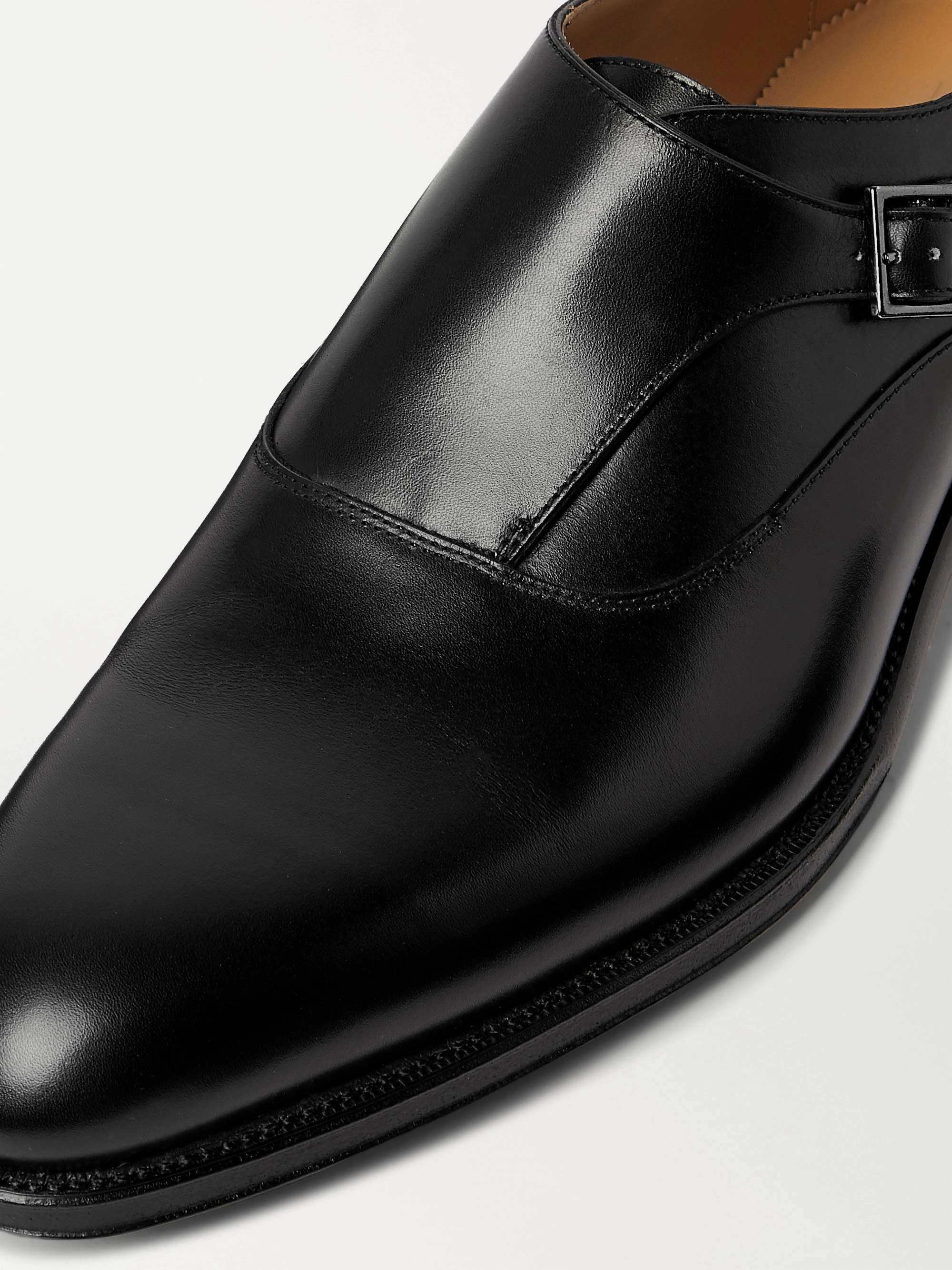 DUNHILL Kensington Leather Monk-Strap Shoes