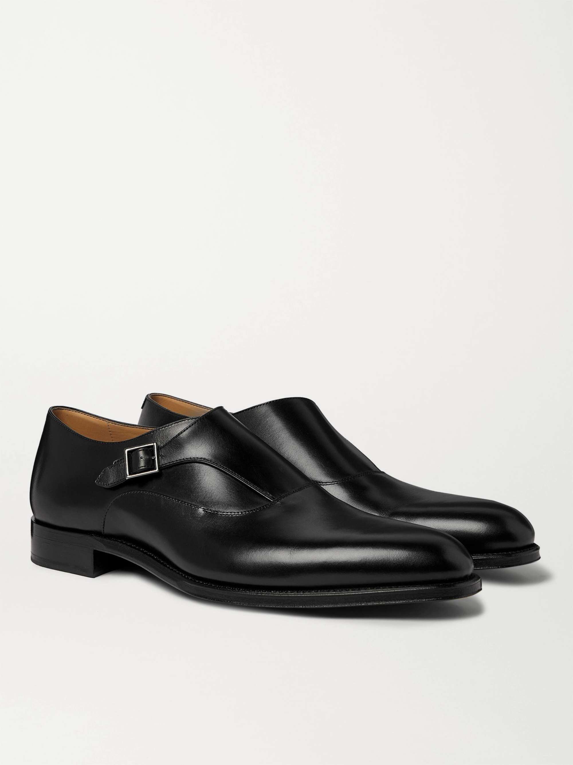 DUNHILL Kensington Leather Monk-Strap Shoes