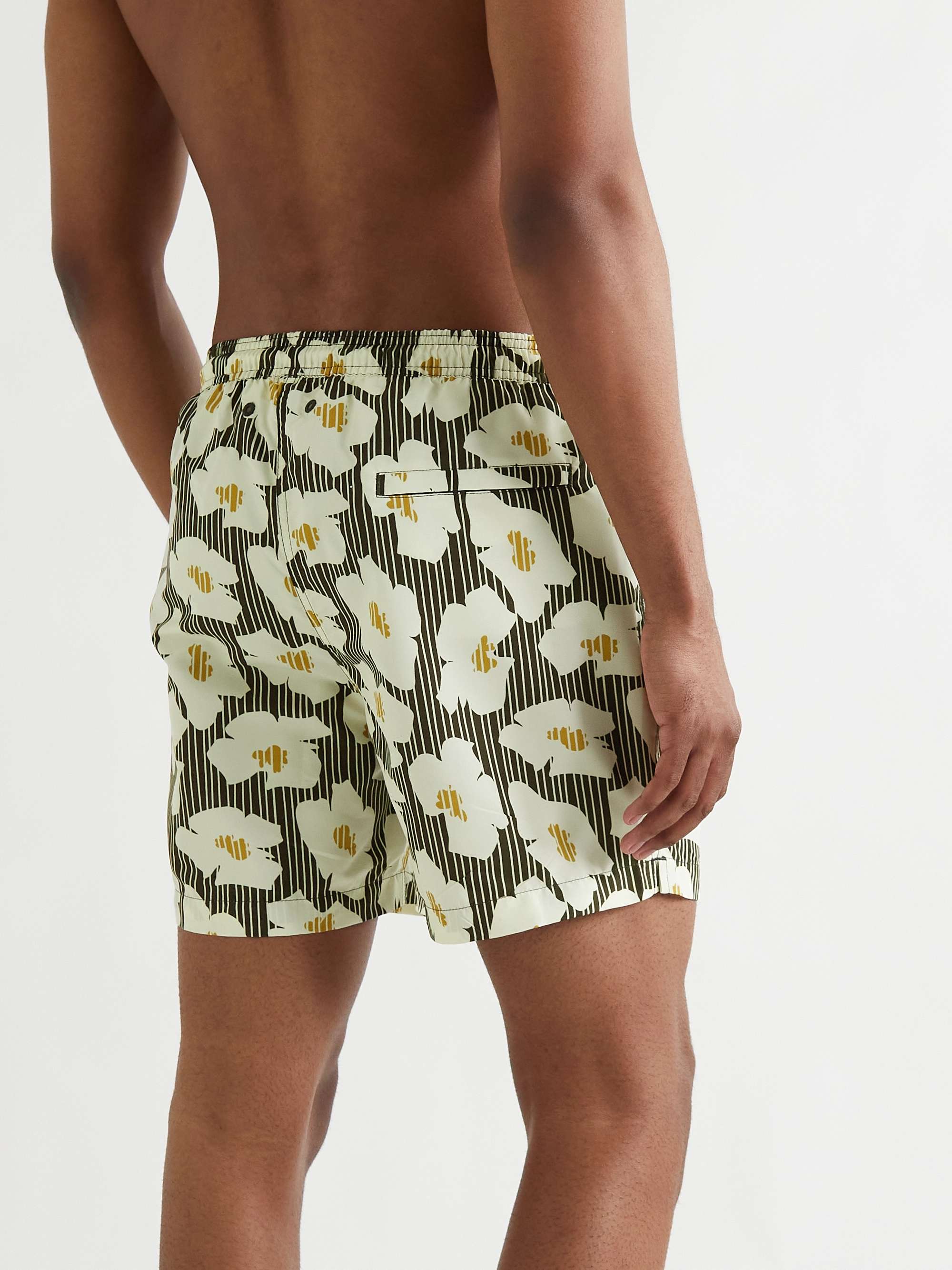 MR P. Mid-Length Printed Swim Shorts