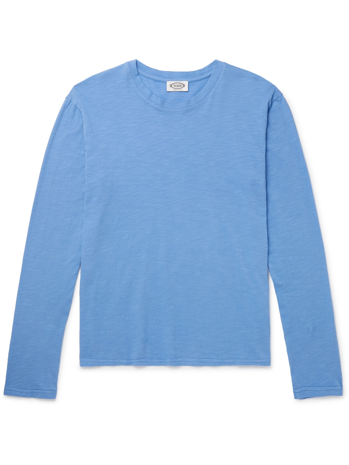 Tod's Cotton-jersey T-shirt In Blue