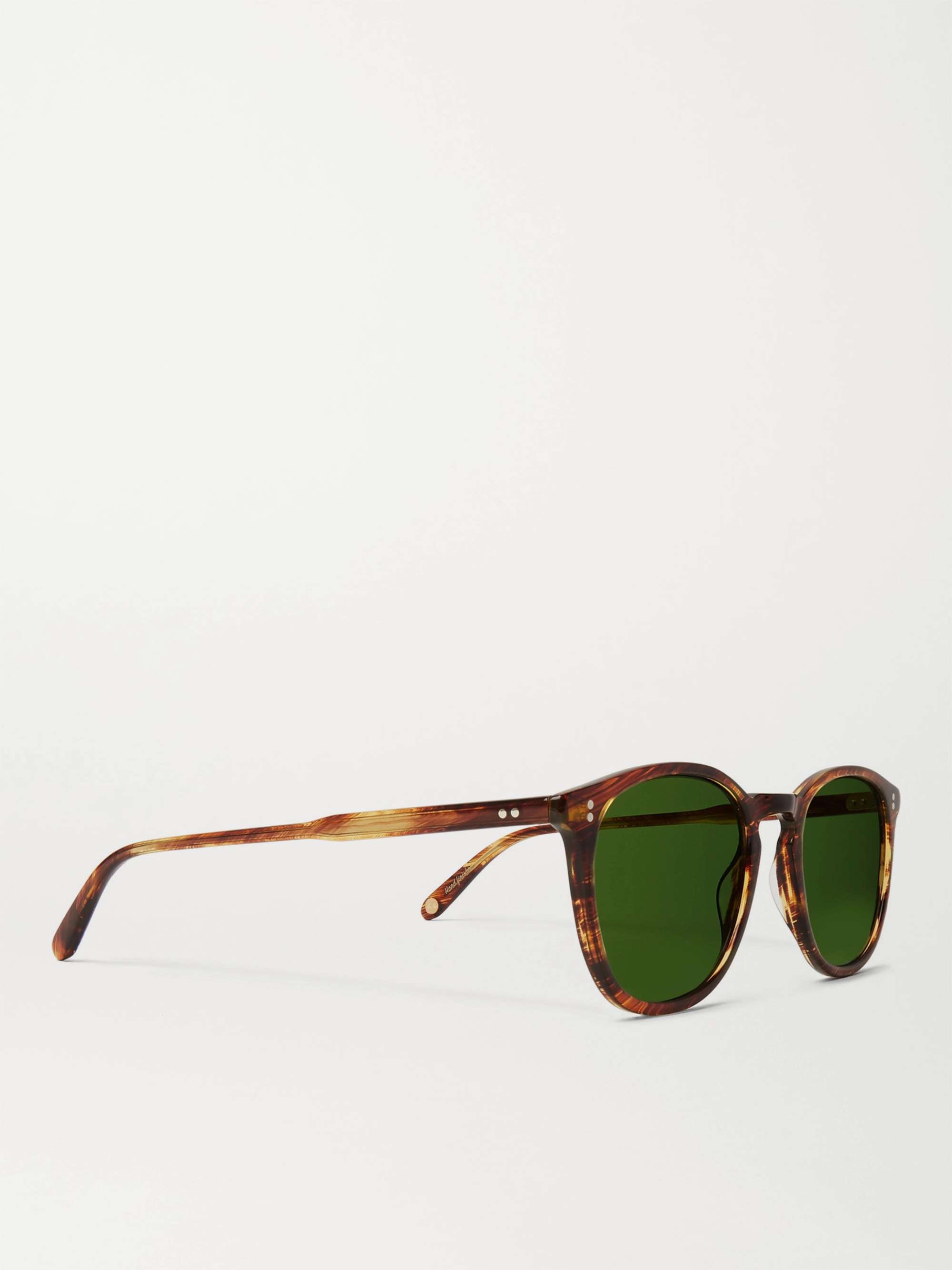 GARRETT LEIGHT CALIFORNIA OPTICAL Kinney D-Frame Tortoiseshell Acetate Sunglasses