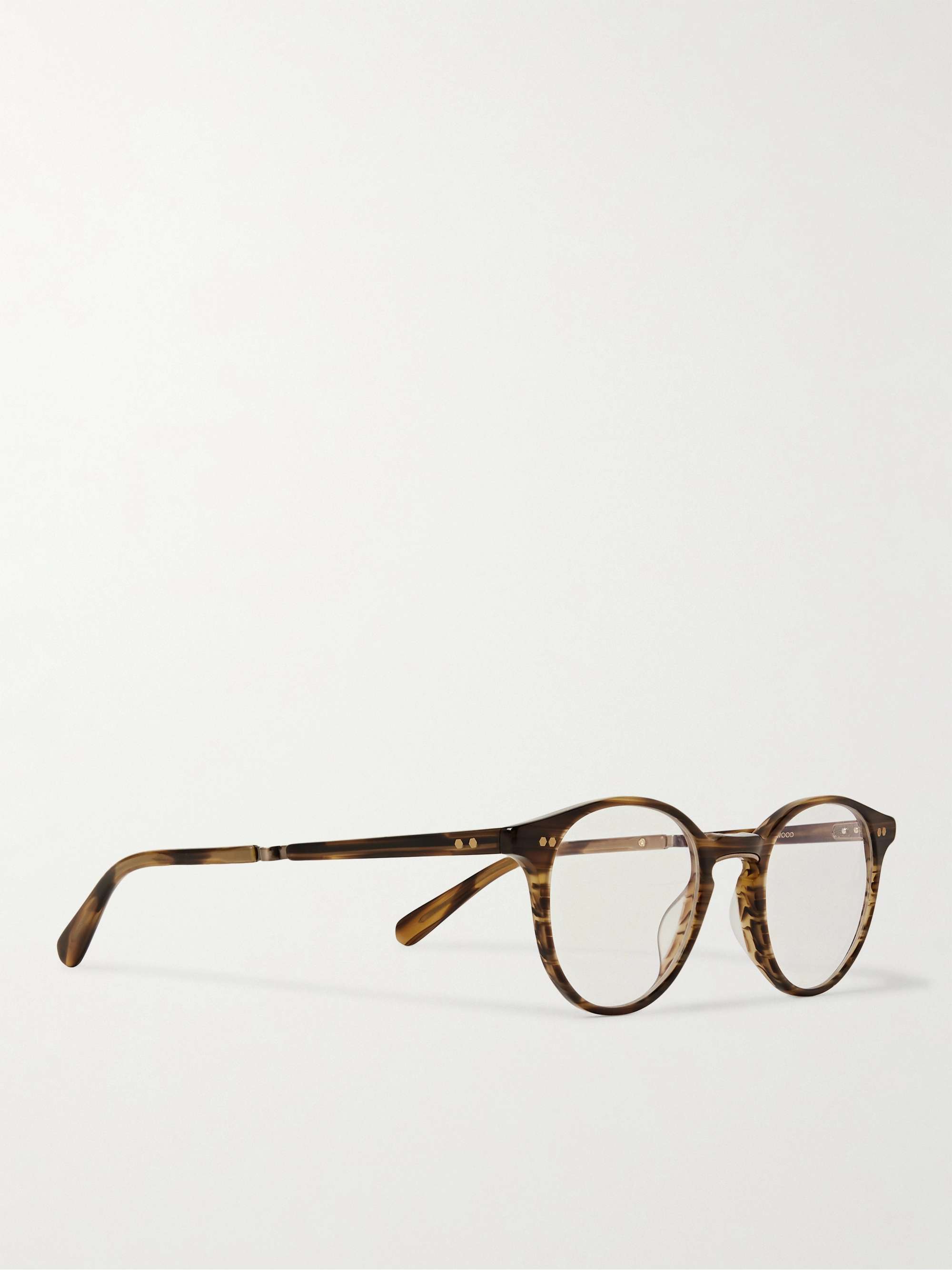 MR LEIGHT Marmont Round-Frame Tortoiseshell Acetate and Gold-Tone Optical Glasses
