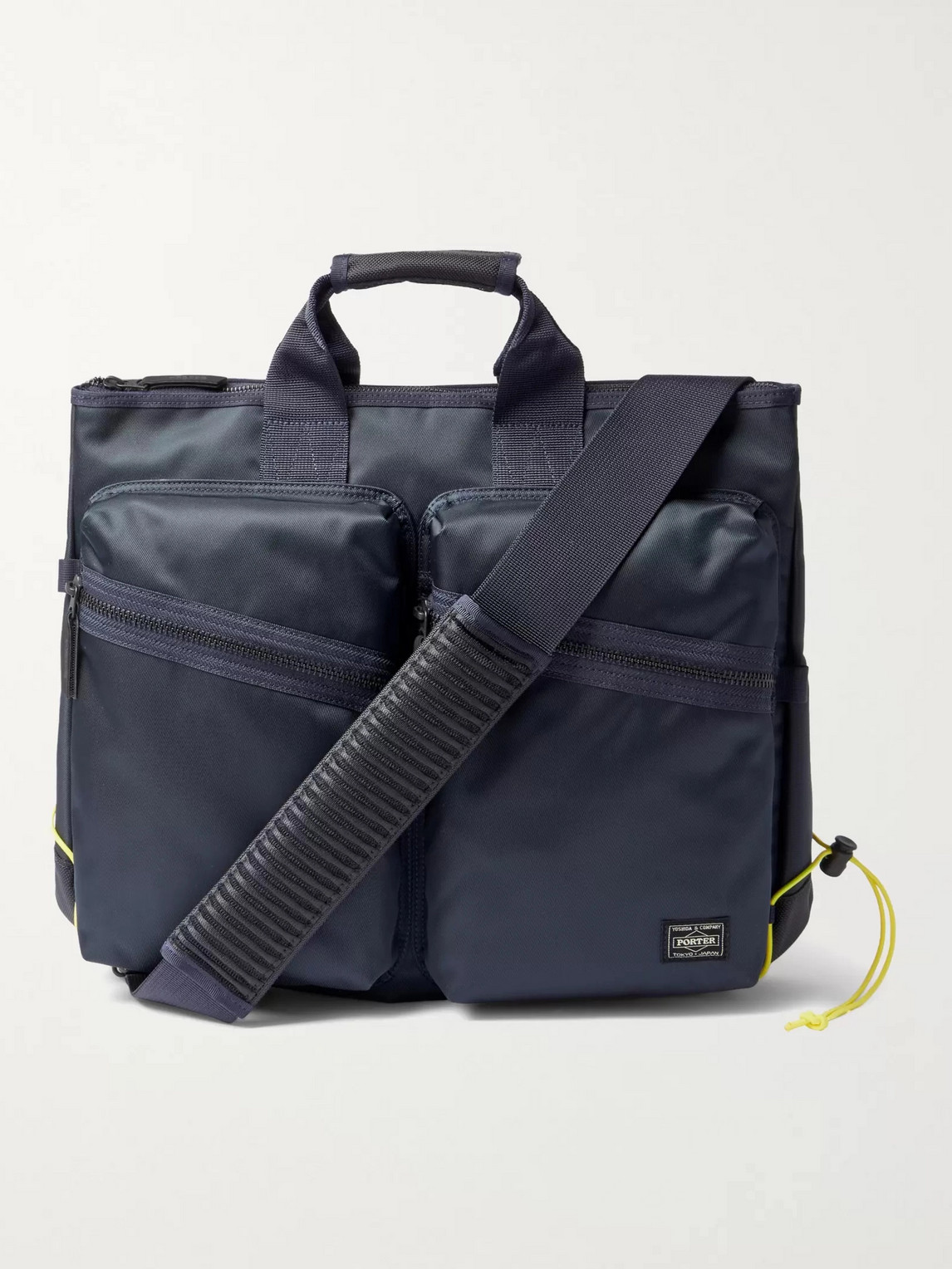 Porter-yoshida & Co Things Helmet Nylon Tote Bag In Blue