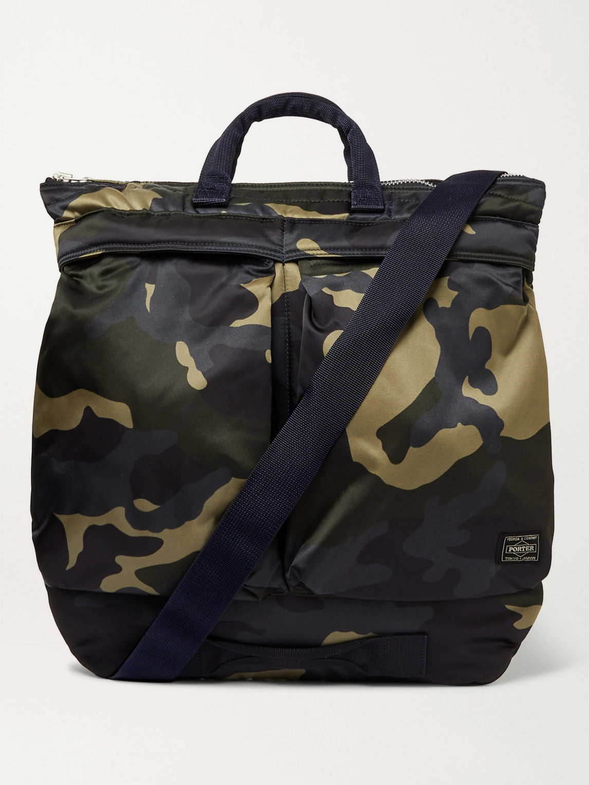 Porter-yoshida & Co Counter Shade Camouflage-print Nylon Tote Bag In Green