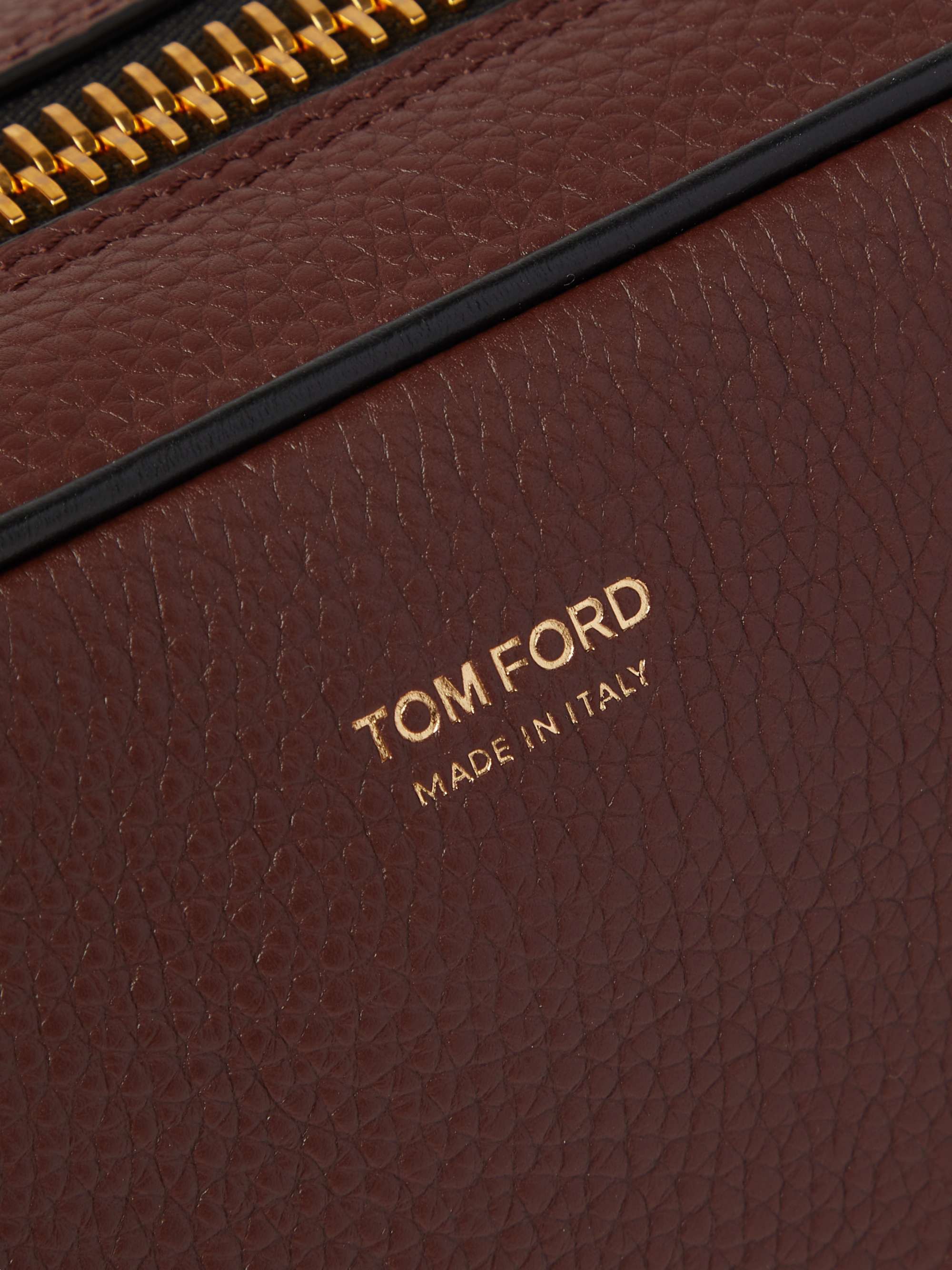 TOM FORD Pebble-Grain Leather Wash Bag