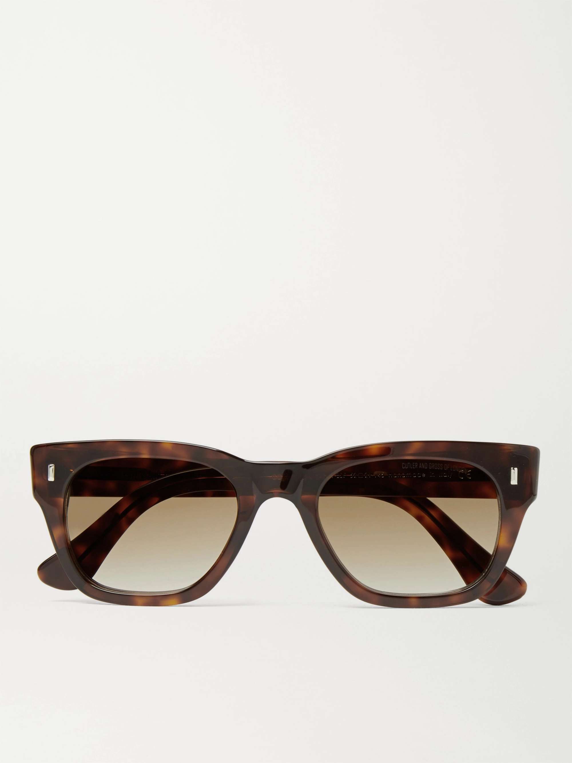 CUTLER AND GROSS Square-Frame Tortoiseshell Acetate Sunglasses