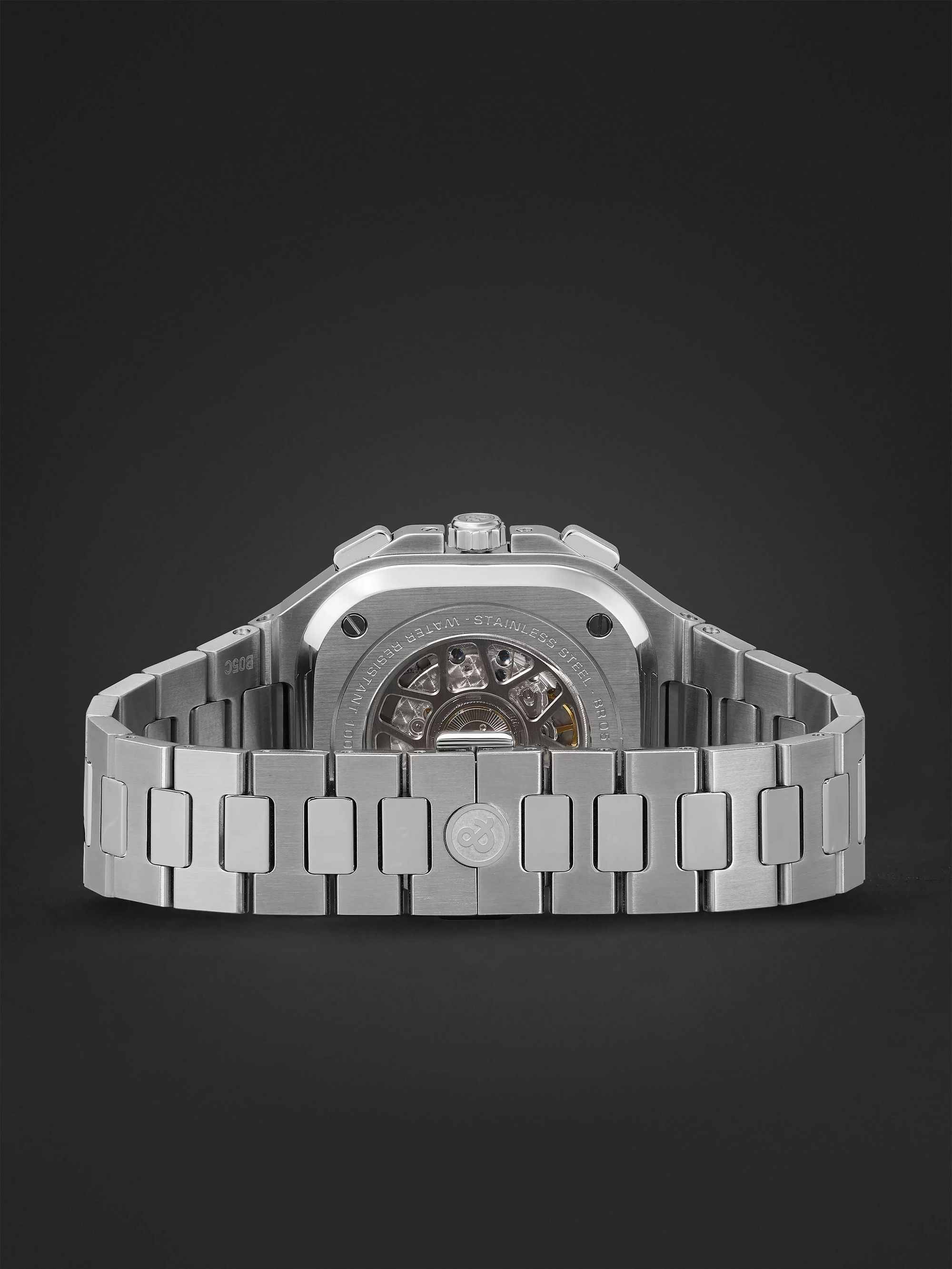 BELL & ROSS BR 05 Automatic Chronograph 42mm Stainless Steel Watch, Ref. No. BR05C-BU-ST/SST