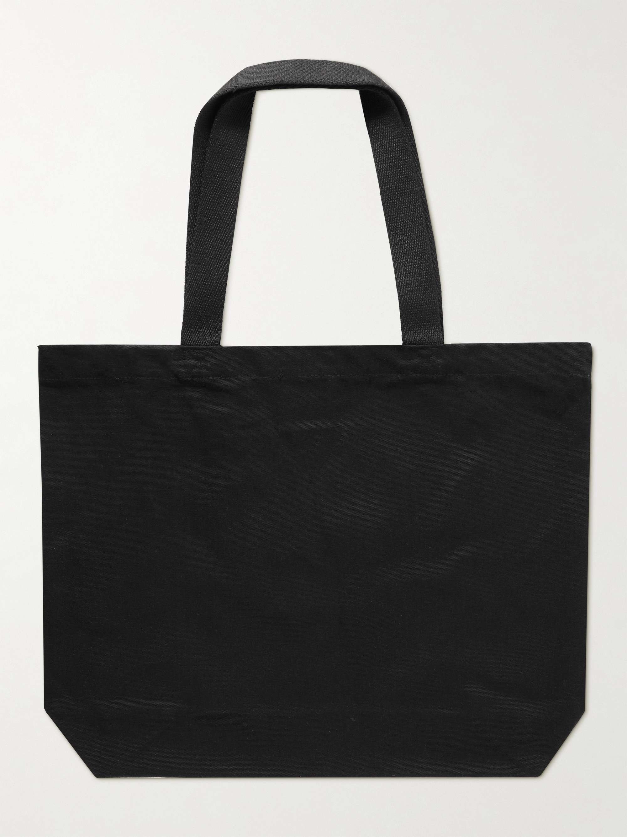 CAFÉ KITSUNÉ Logo-Print Cotton-Canvas Tote Bag