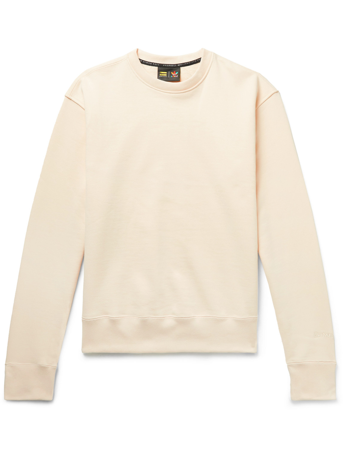Adidas Consortium Pharrell Williams Basics Loopback Cotton-jersey Sweatshirt In Neutrals