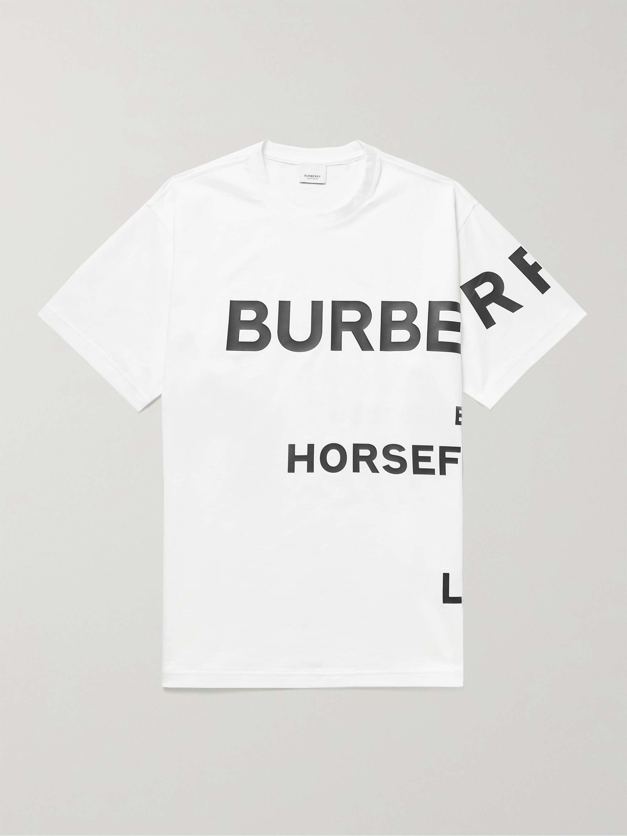 BURBERRY Oversized Logo-Print Cotton-Jersey T-Shirt