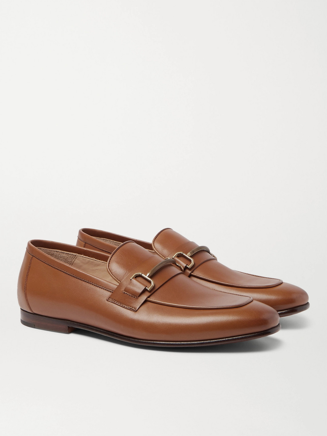 Dunhill Chiltern Leather Loafers In Brown