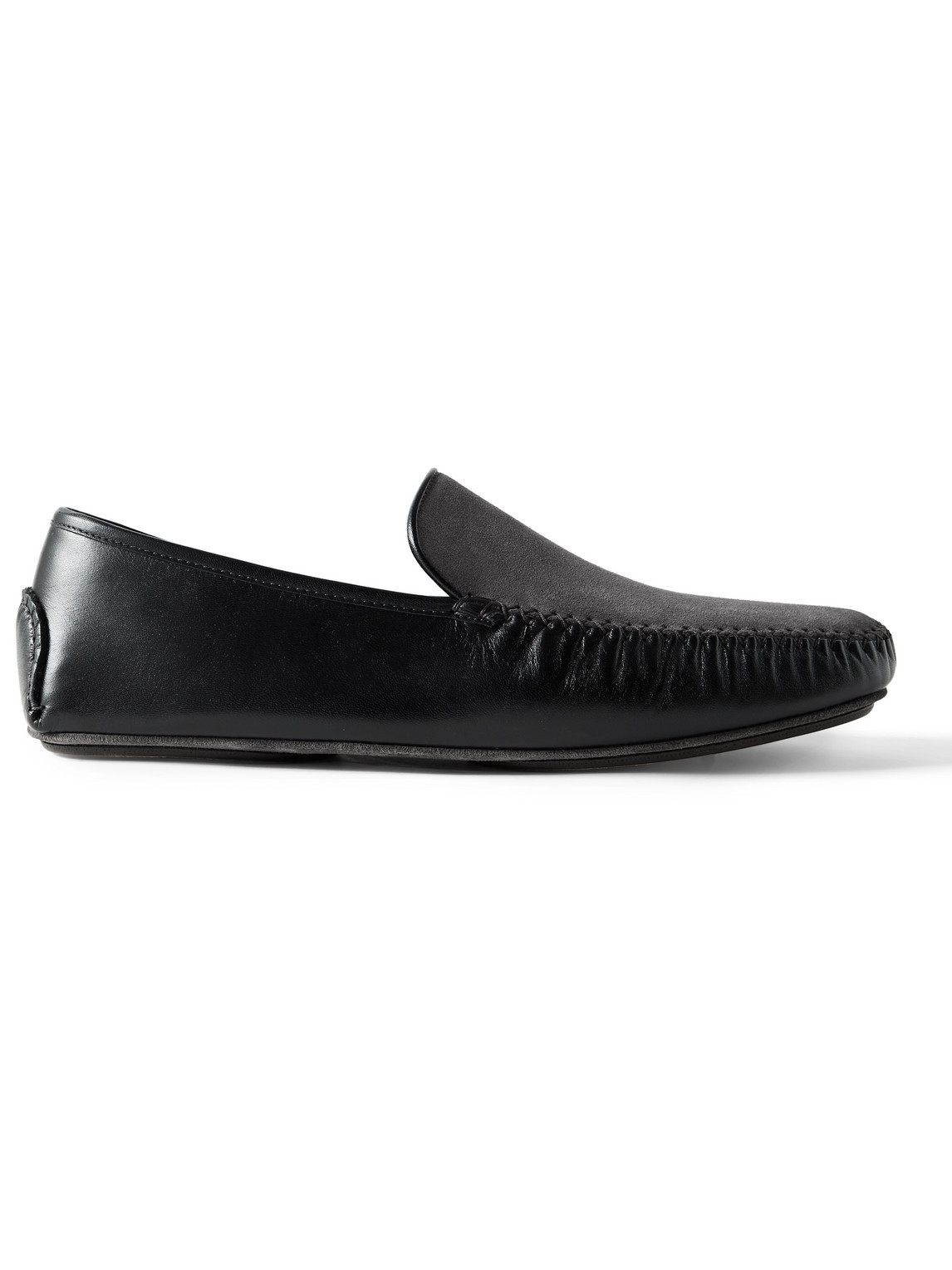 Mayfair Leather and Suede Slippers