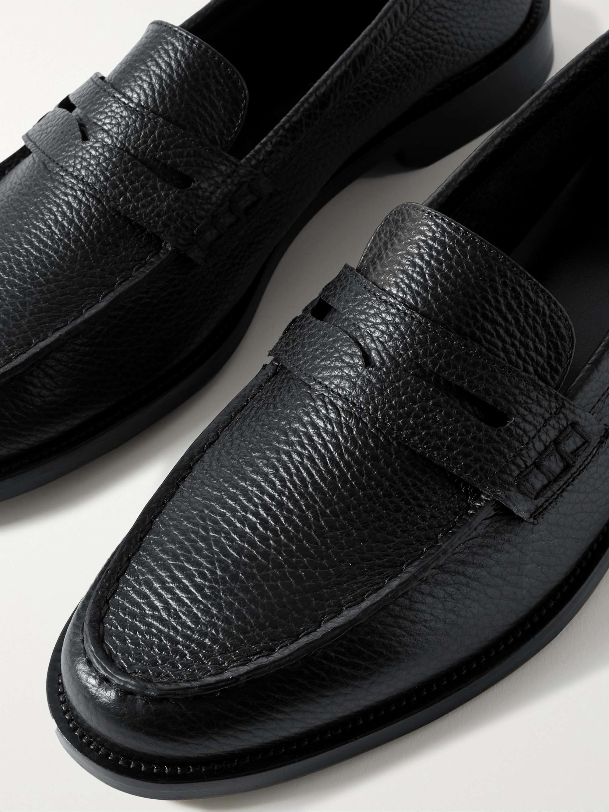 Perry Full-Grain Leather Penny Loafers