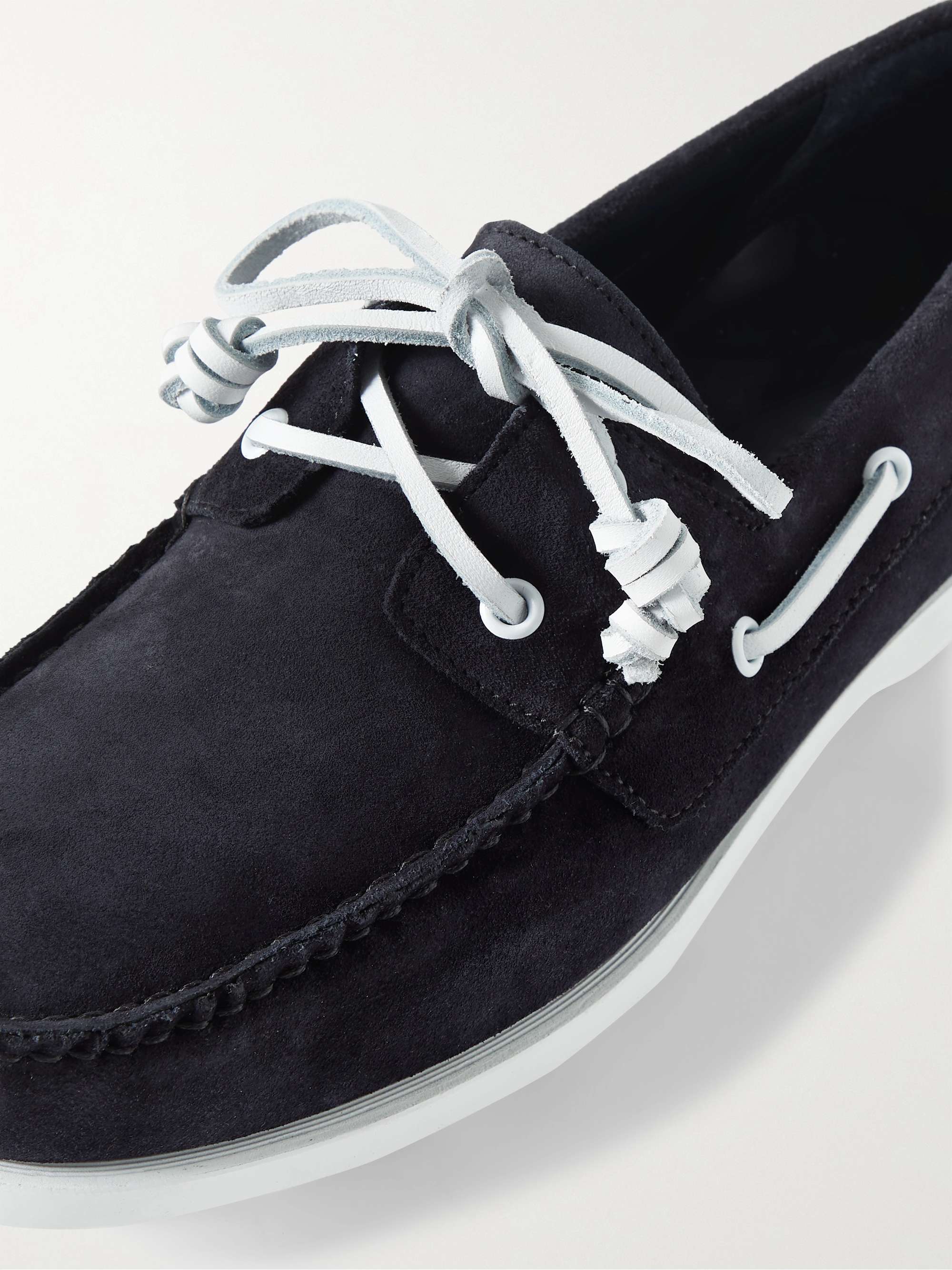 MANOLO BLAHNIK Sidmouth Suede Boat Shoes