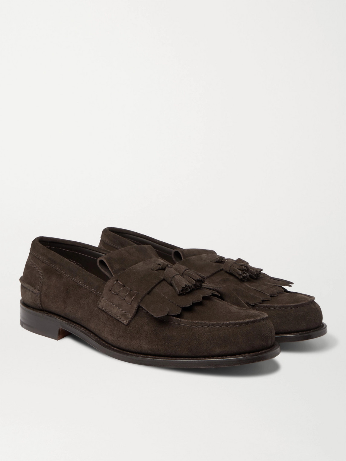 Church's Oreham Suede Tasselled Loafers In Brown