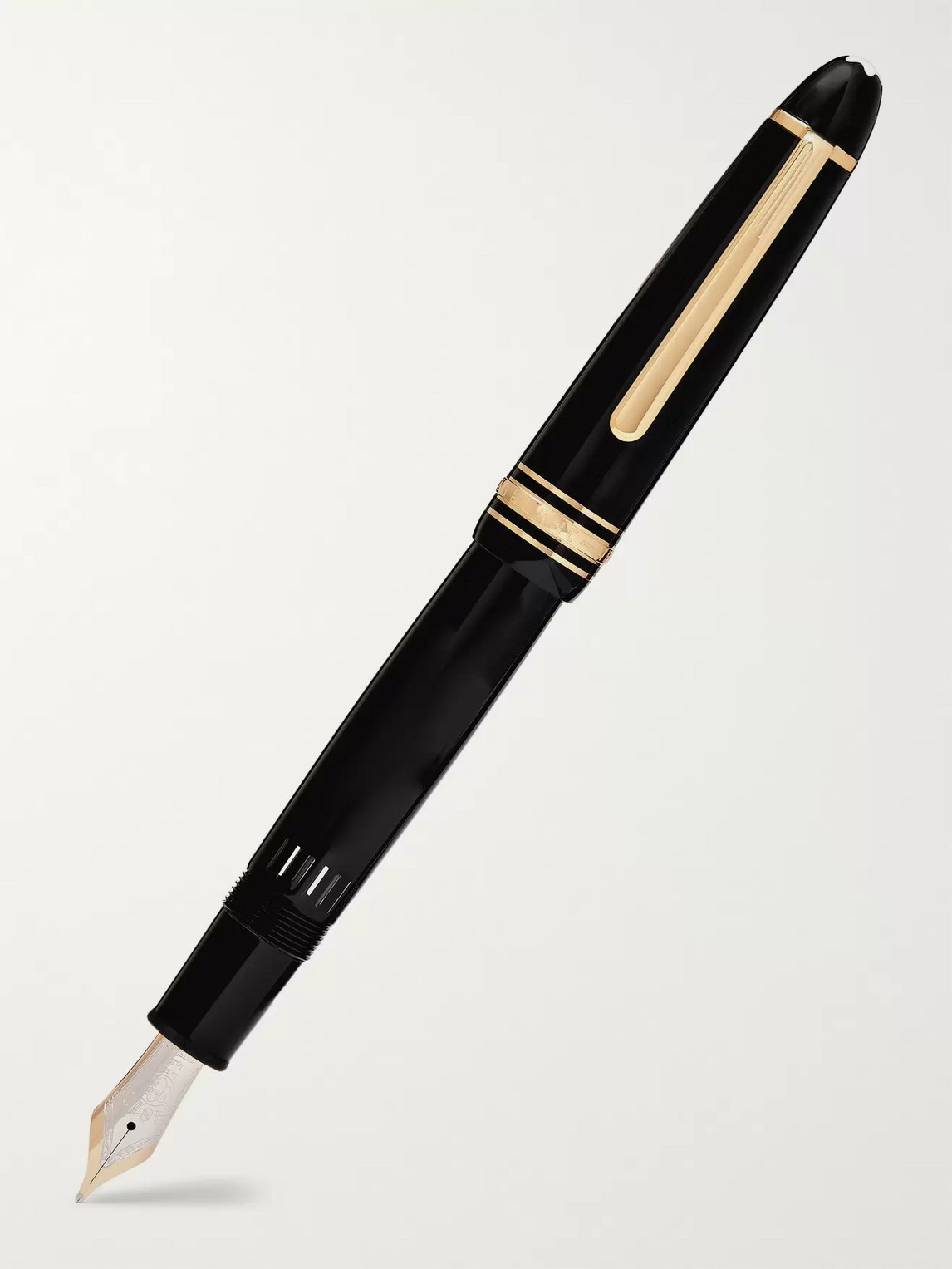 Montblanc Meisterstück Legrand Resin And Gold-plated Fountain Pen In Black