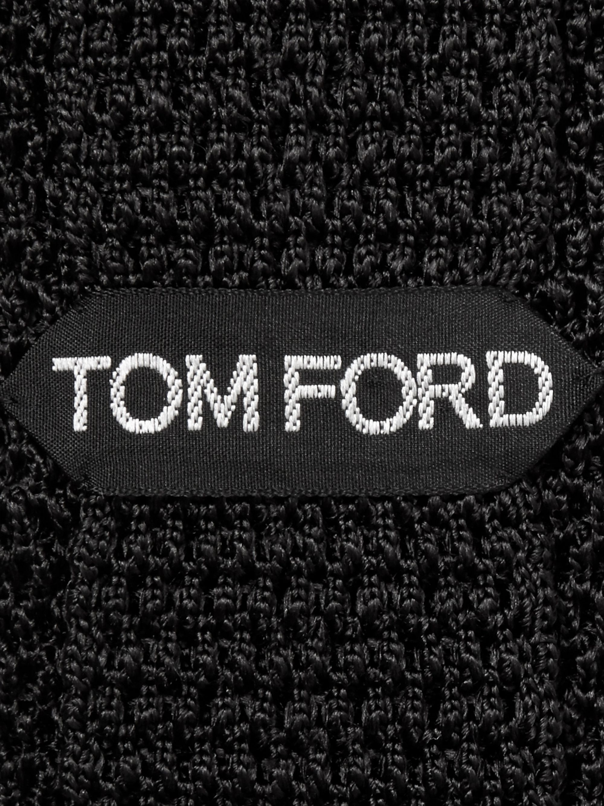 Black 7.5cm Knitted Silk Tie | TOM FORD | MR PORTER