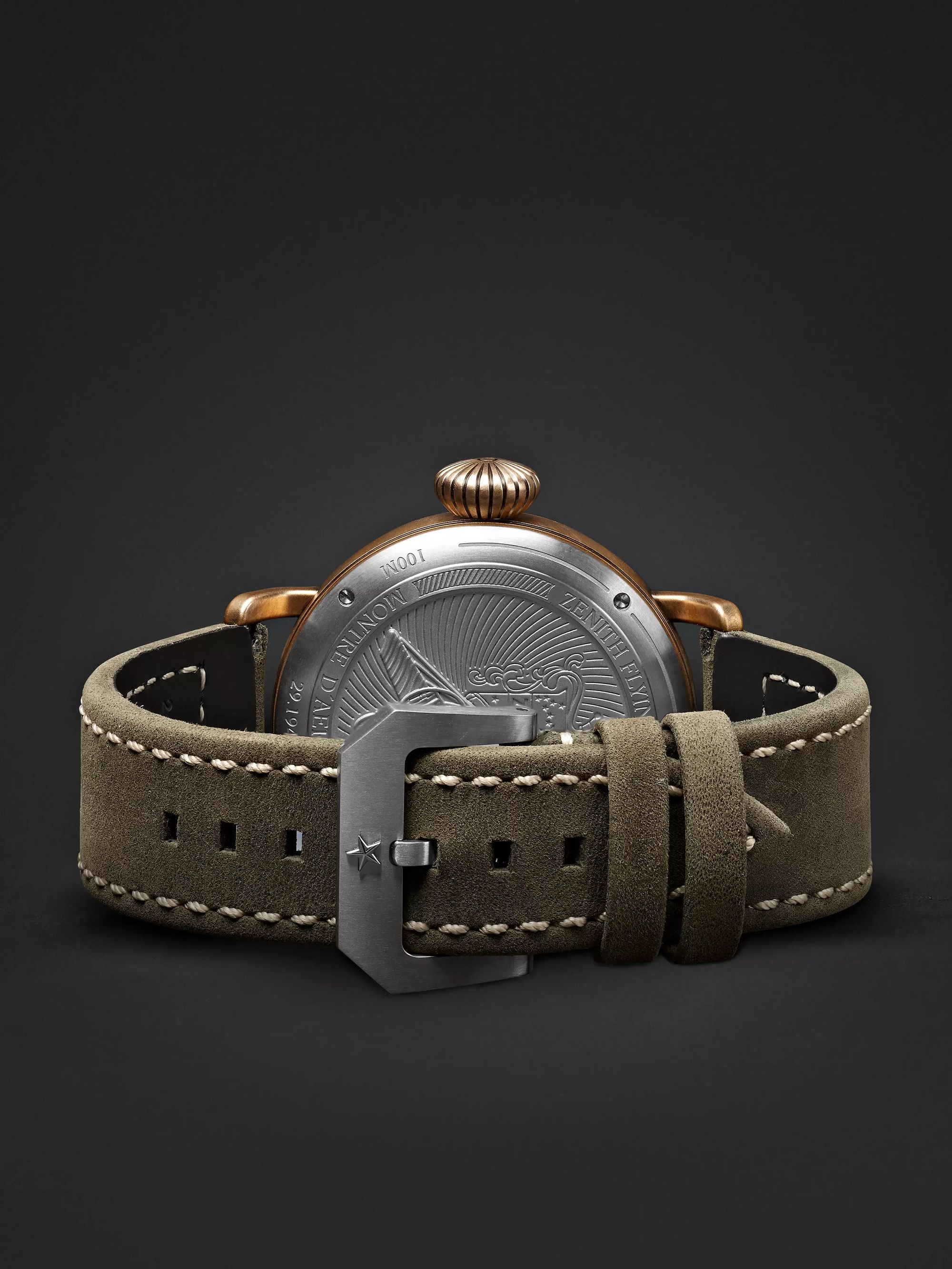 ZENITH Pilot Type 20 Extra Special Automatic 40mm Bronze and Nubuck Watch