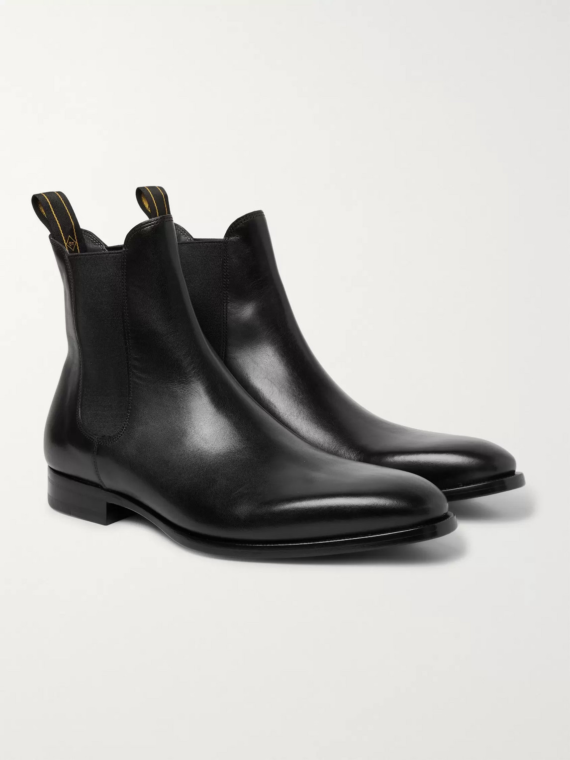 DUNHILL LEATHER CHELSEA BOOTS