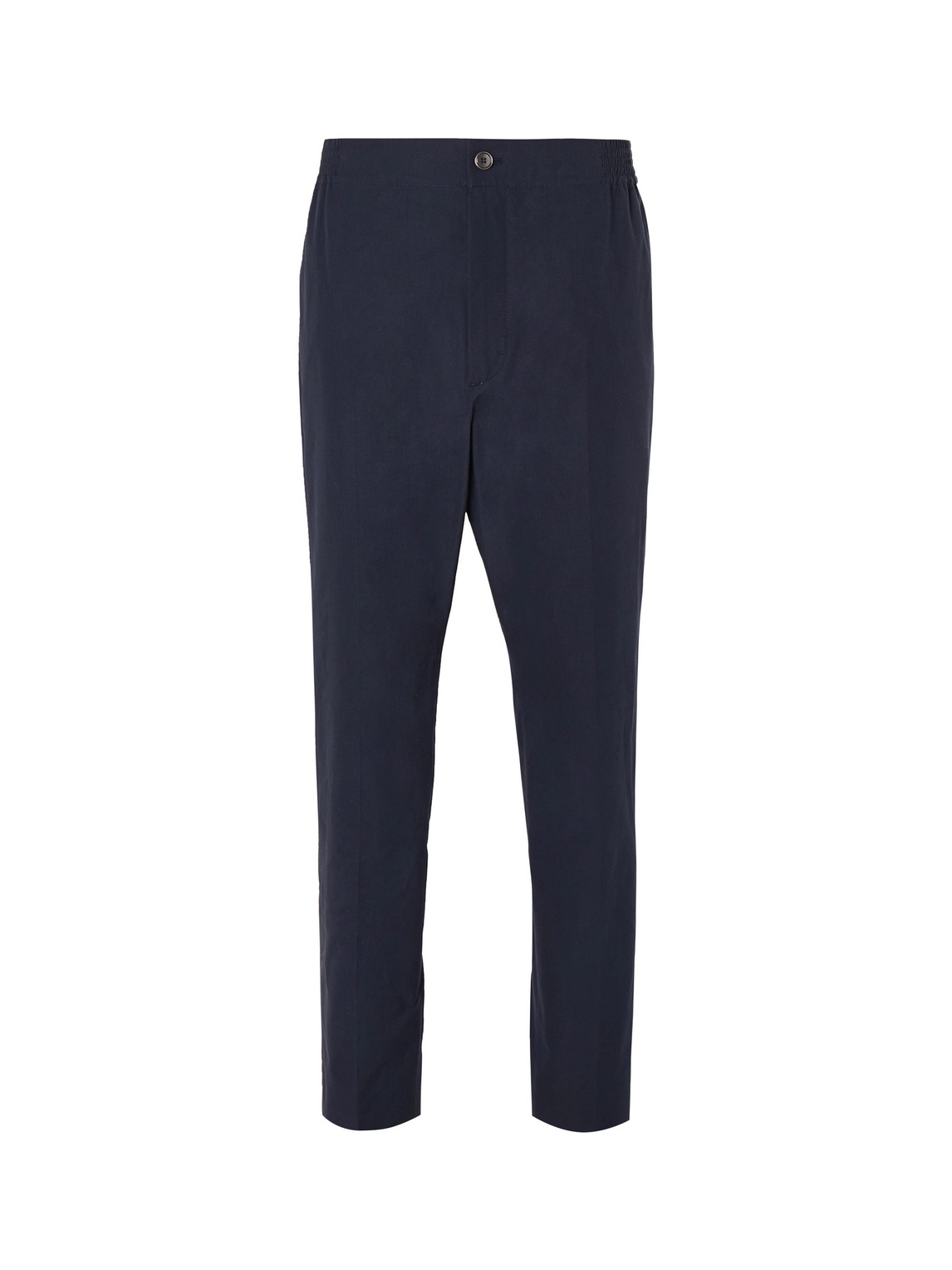 Tapered Cotton-Poplin Trousers