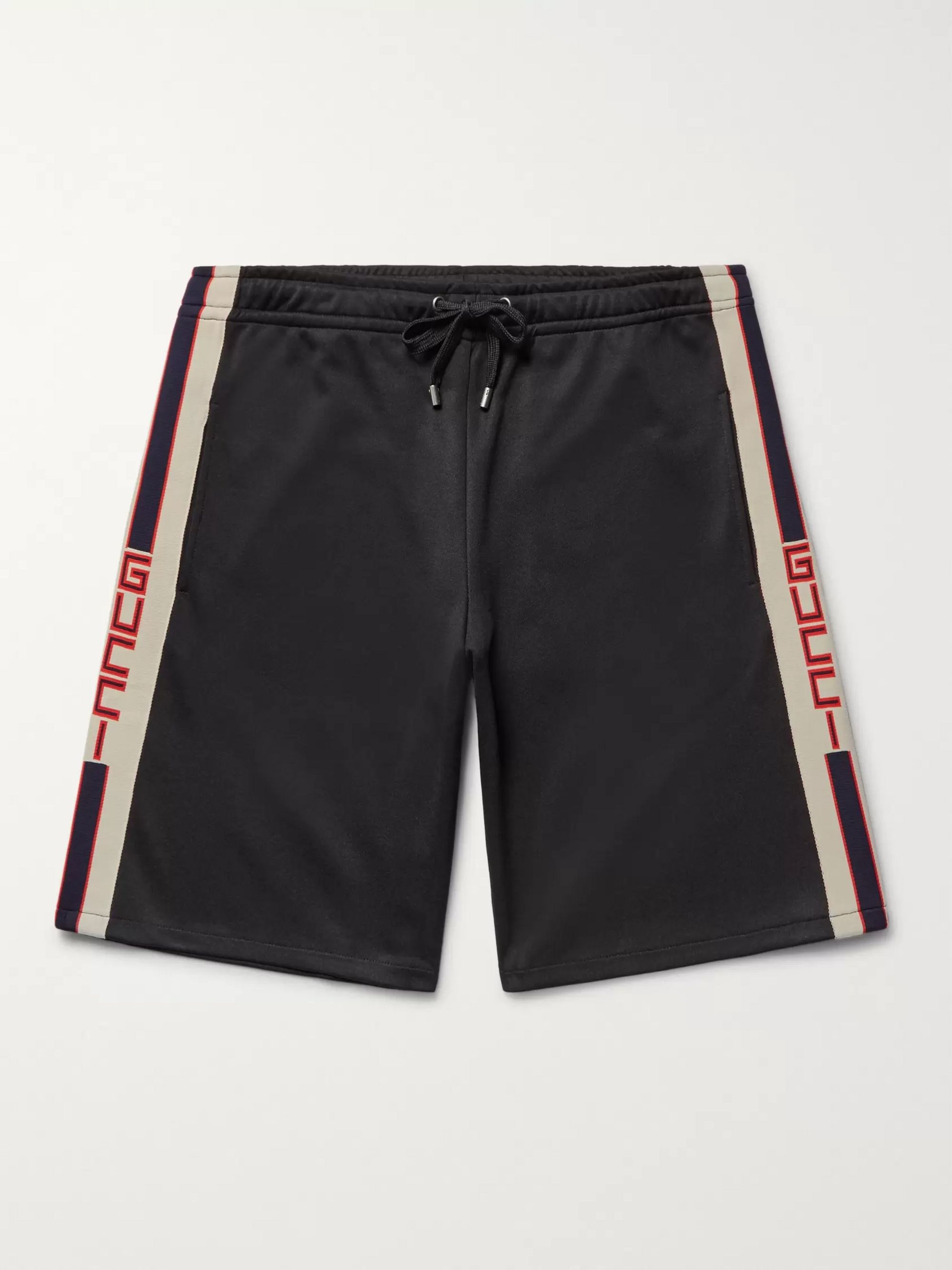 Webbing-Trimmed Tech-Jersey Shorts 