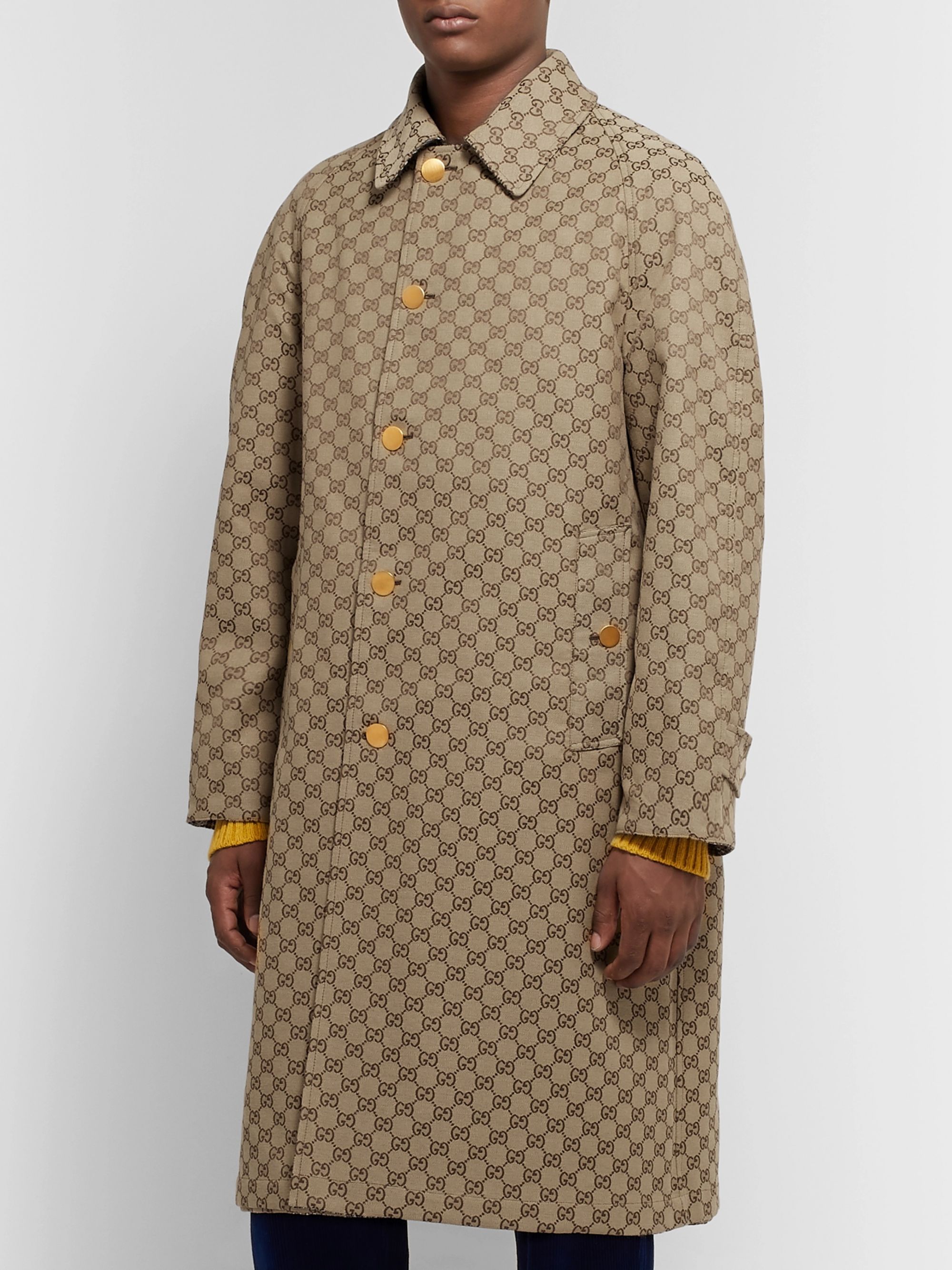 gucci monogram coat