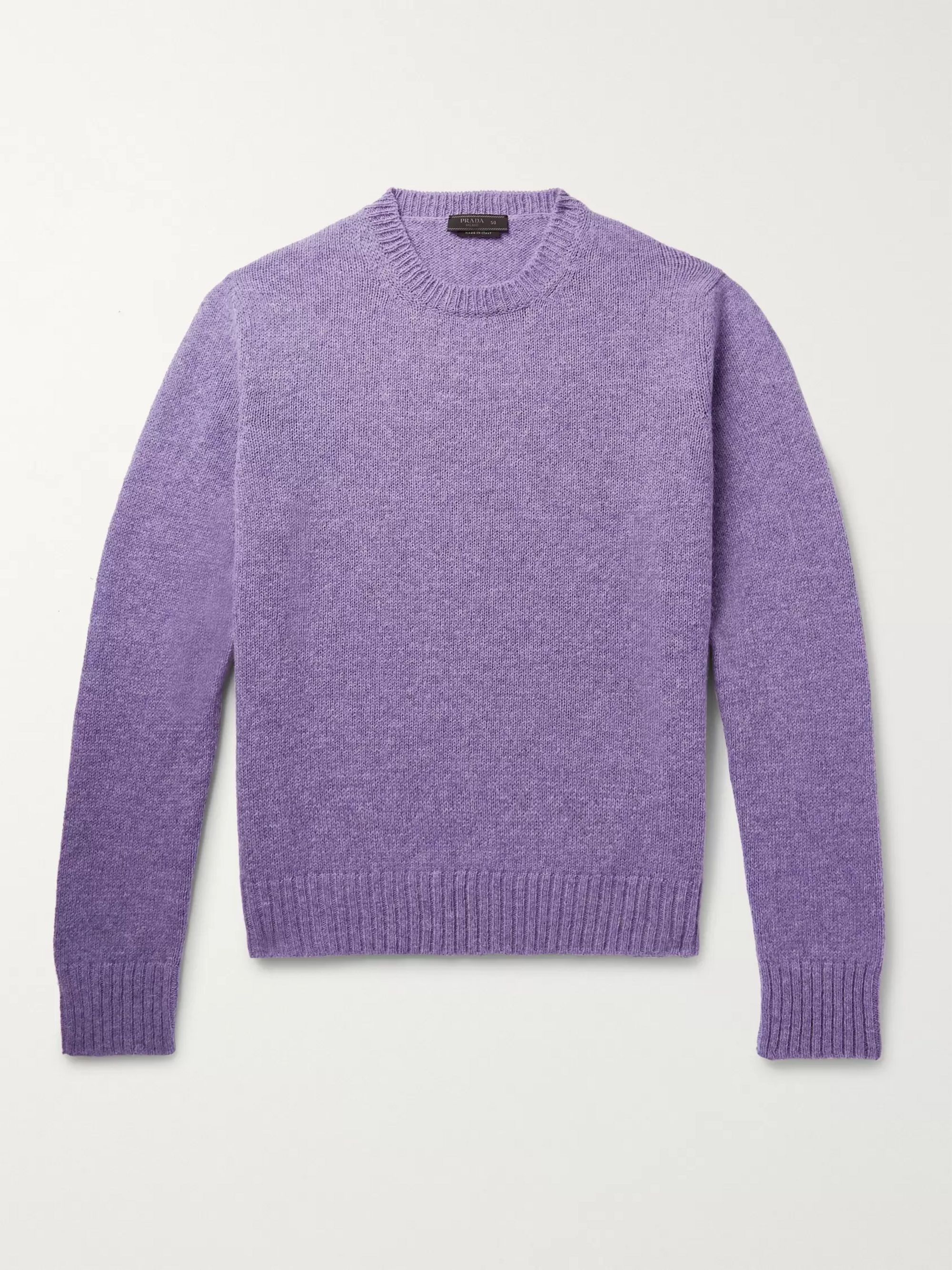 purple wool sweater