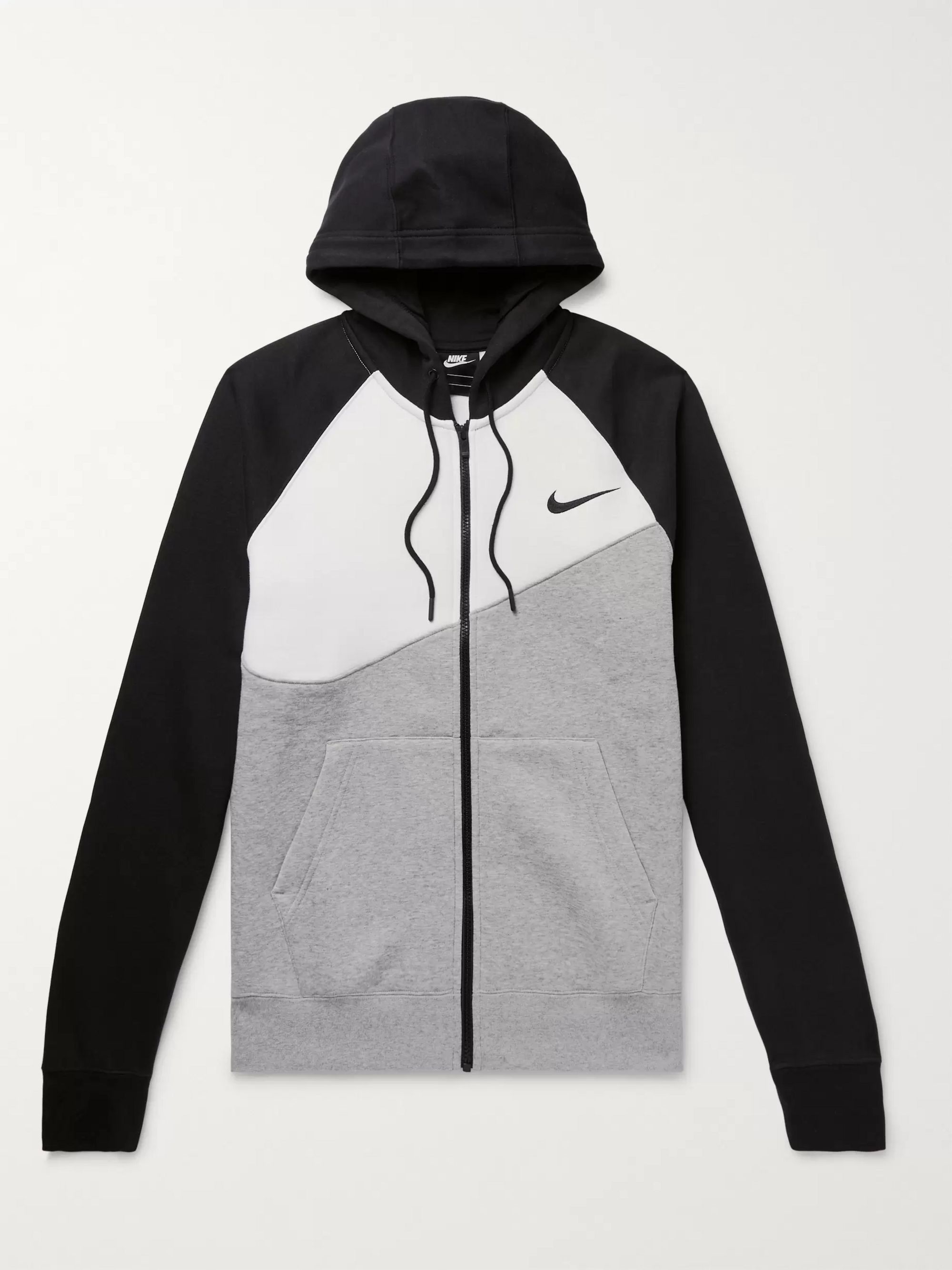 nike grey and black hoodie
