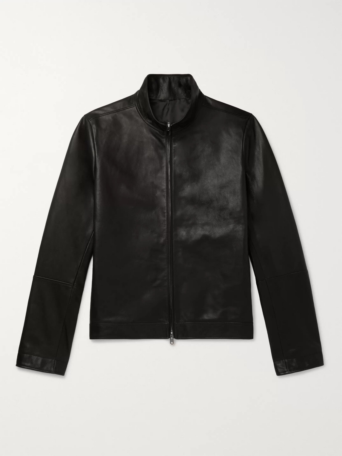 The Row Men's Cole Calfskin Zip-front Jacket In Black | ModeSens