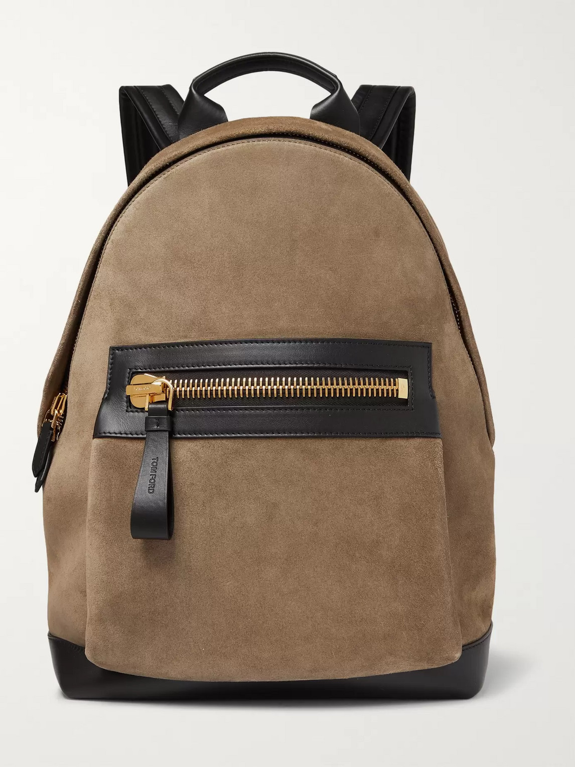 TOM FORD SUEDE AND LEATHER BACKPACK