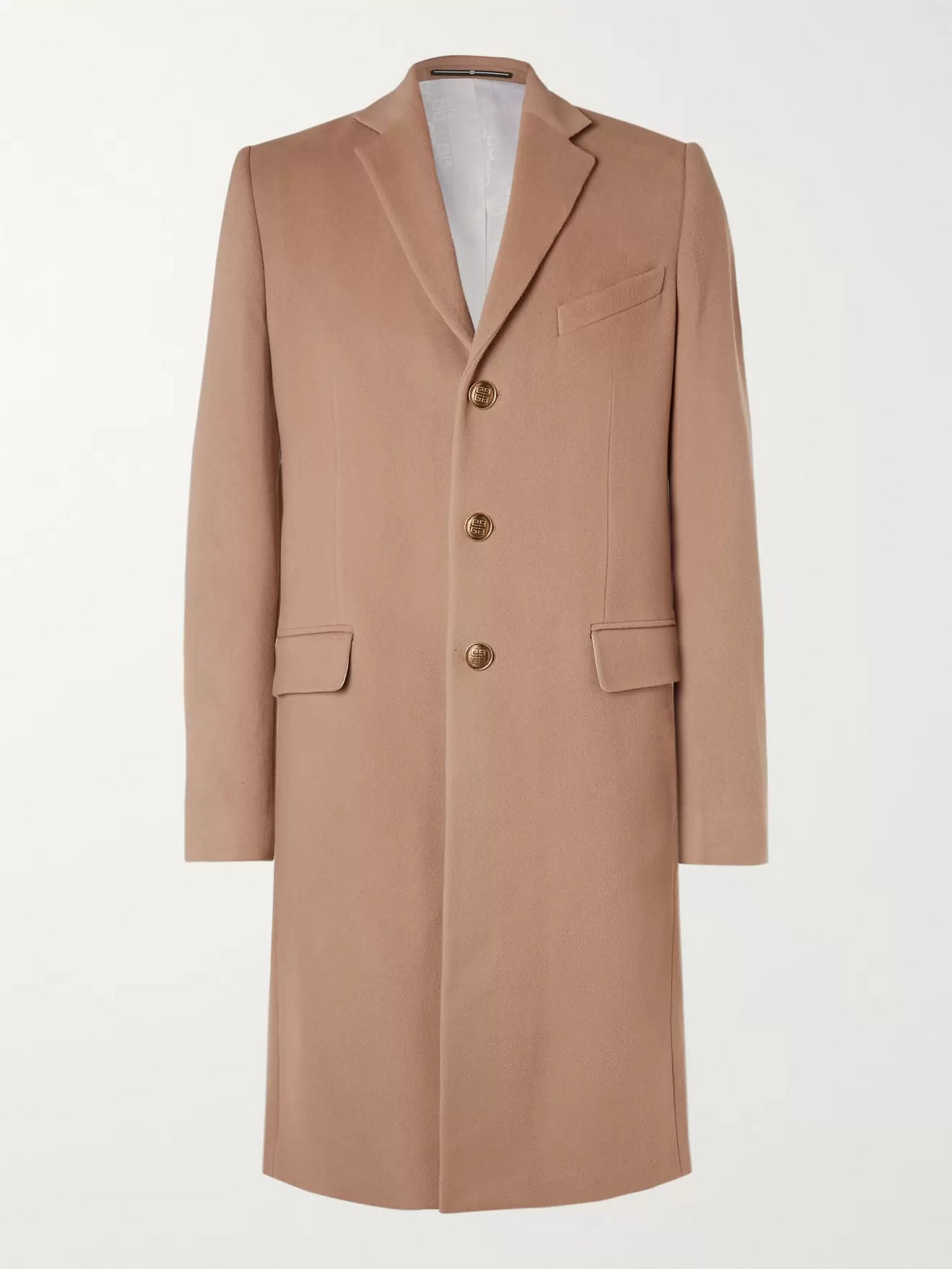 GIVENCHY SLIM-FIT WOOL AND CASHMERE-BLEND COAT