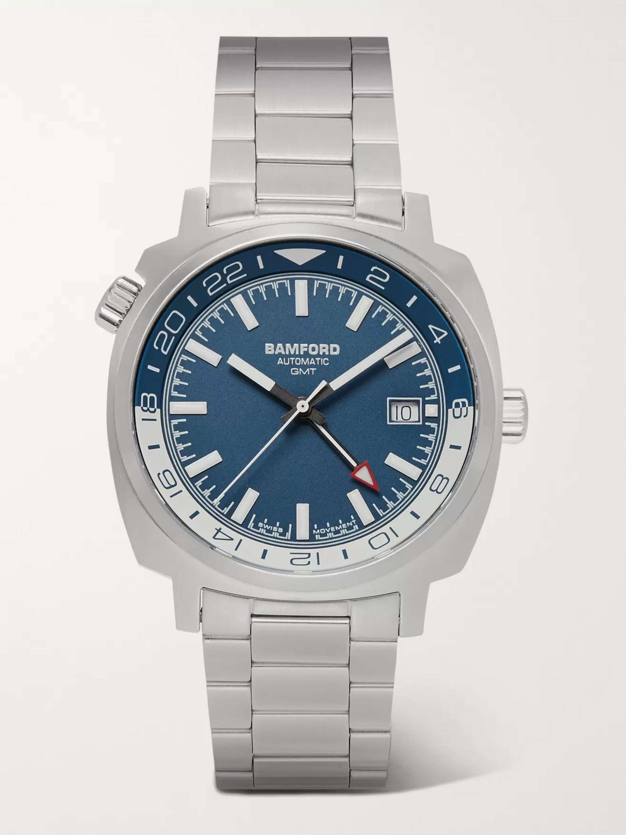 BAMFORD LONDON GMT Automatic 40mm Stainless Steel Watch