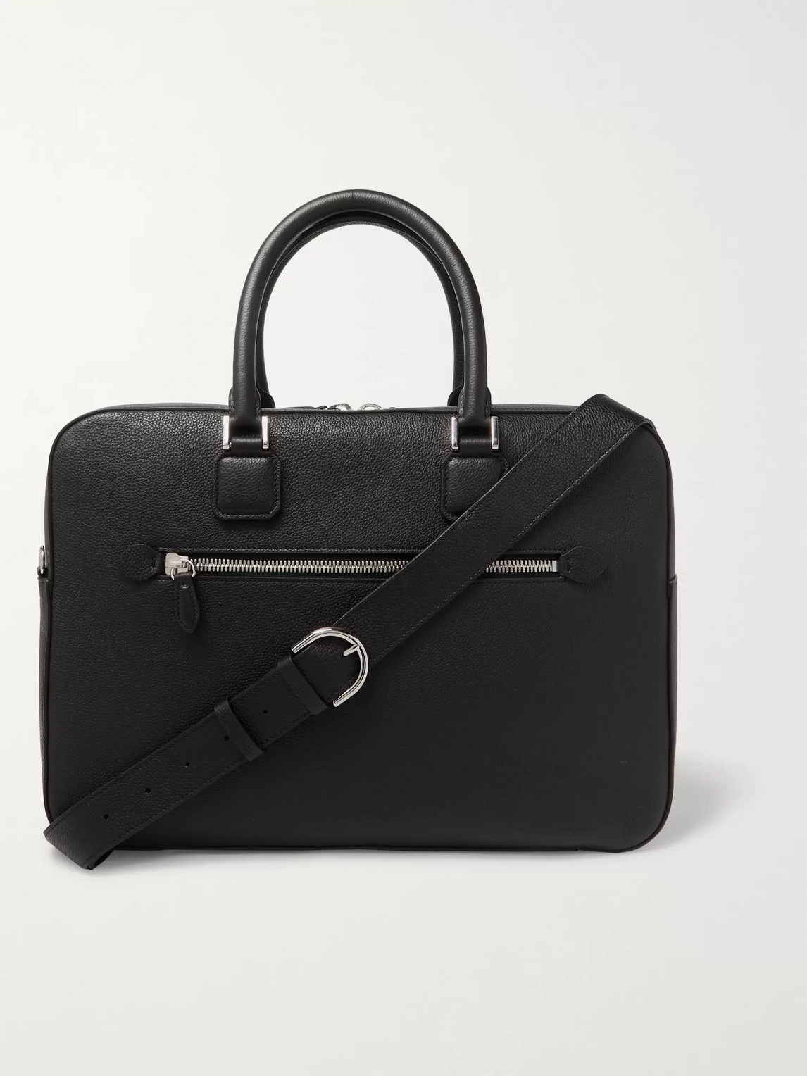 Mark Cross Full-grain Leather Briefcase In Black
