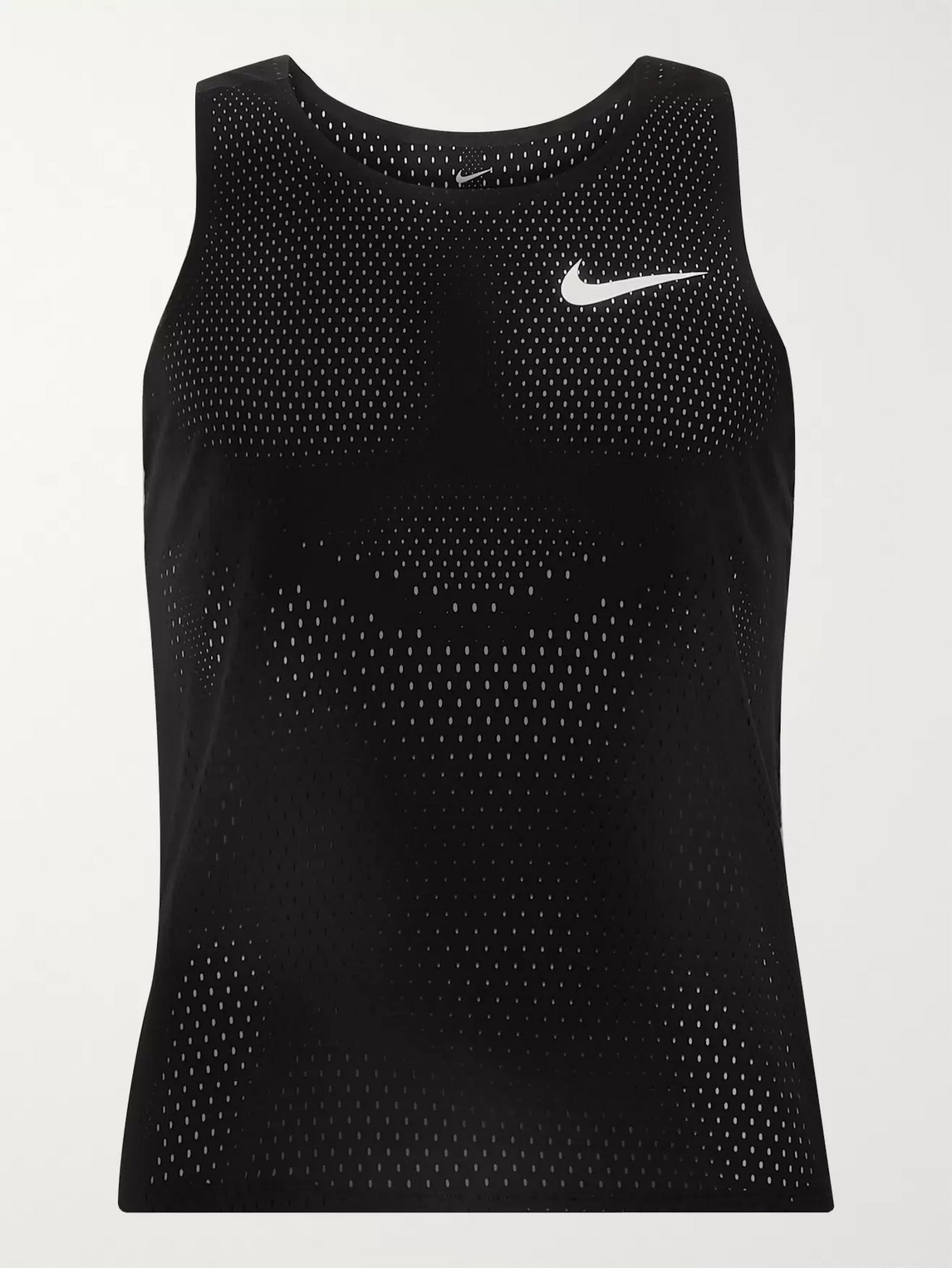 Nike Aeroswift Mesh Tank Top In Black