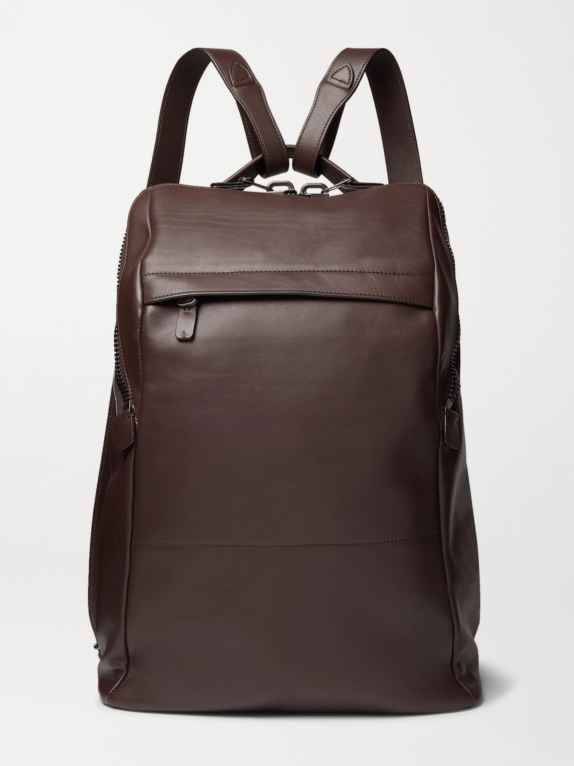 Álvaro González Agape Leather Backpack In Brown
