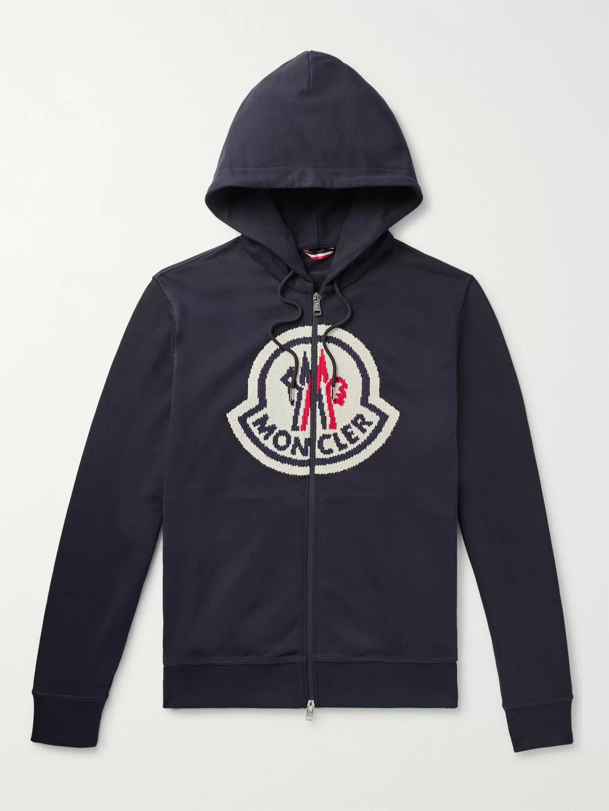 moncler logo hoodie