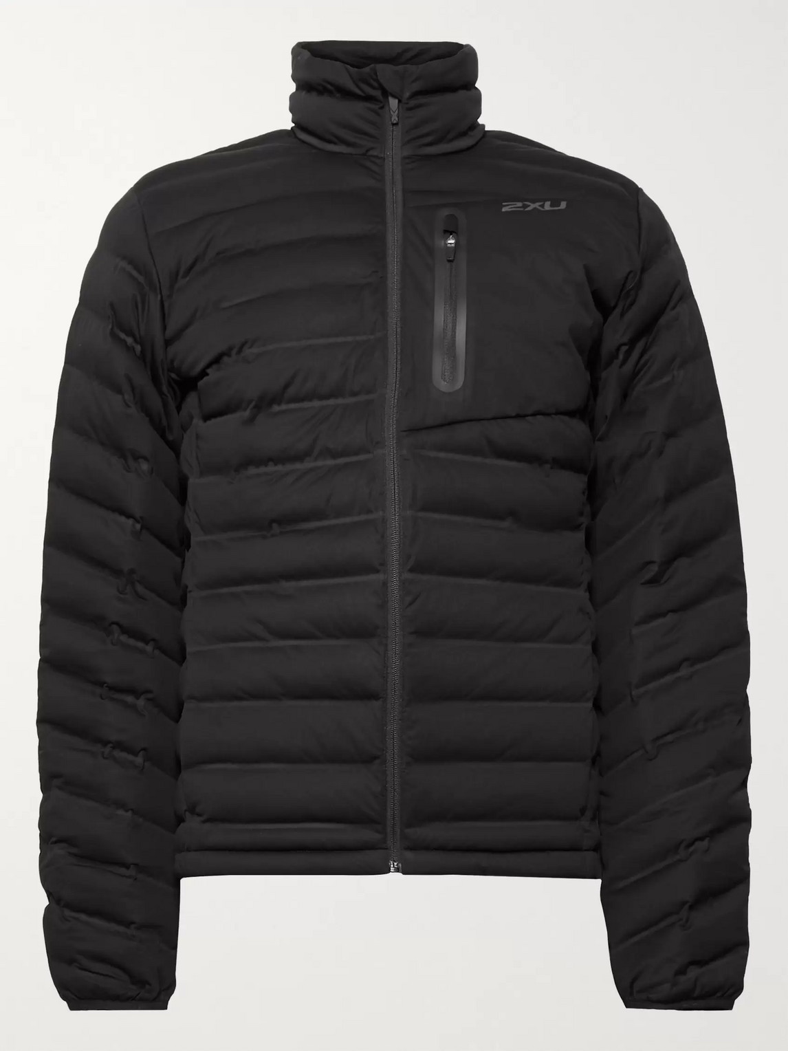 2xu Pursuit Slim-fit Quilted Shell Jacket In Black