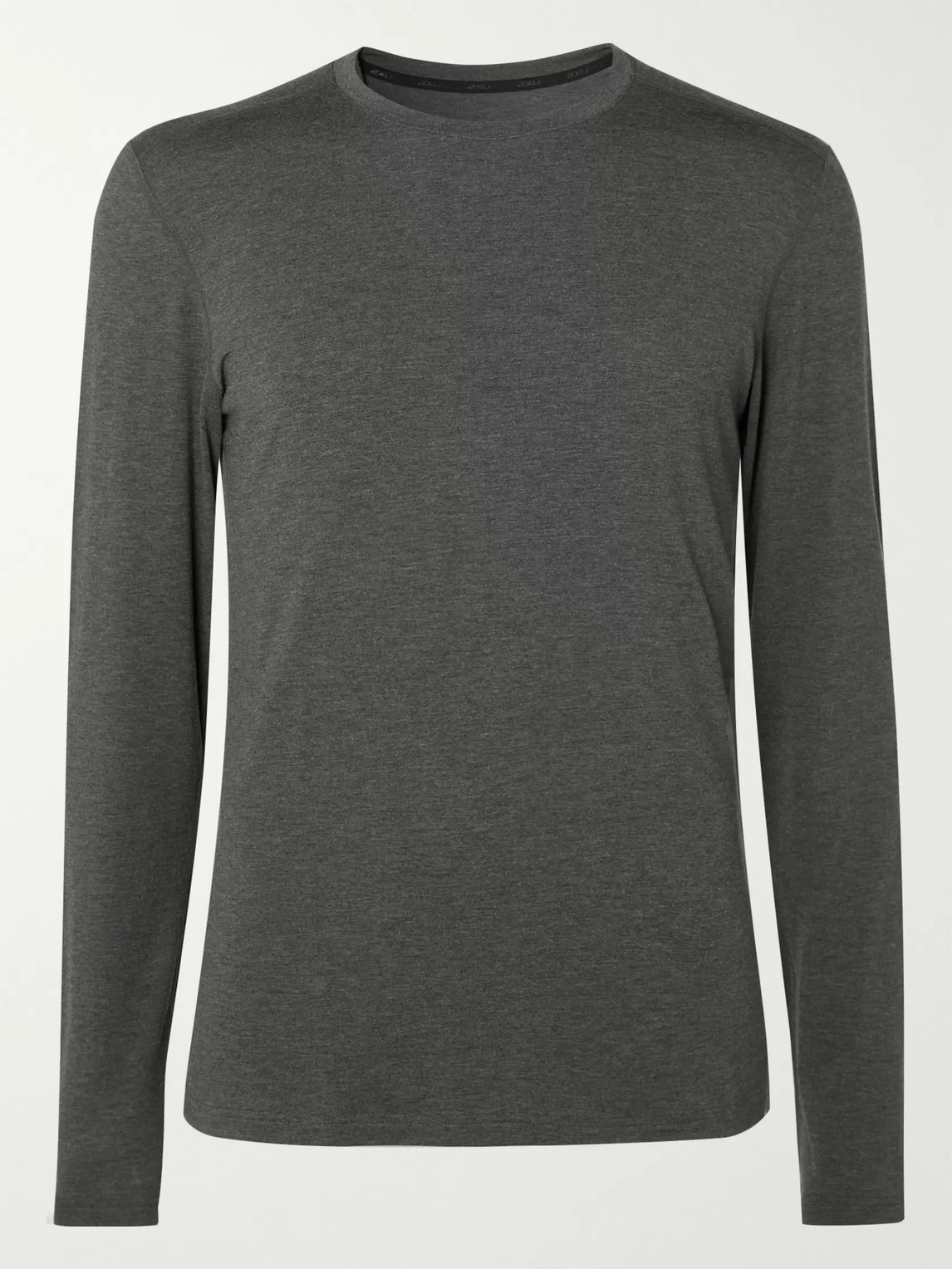 2xu Heat Mélange Stretch-jersey T-shirt In Grey