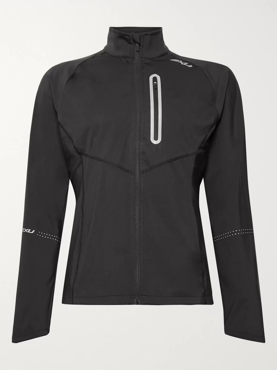 2xu Pursuit Slim-fit Thermal Hybrid Stretch-jersey Jacket In Black